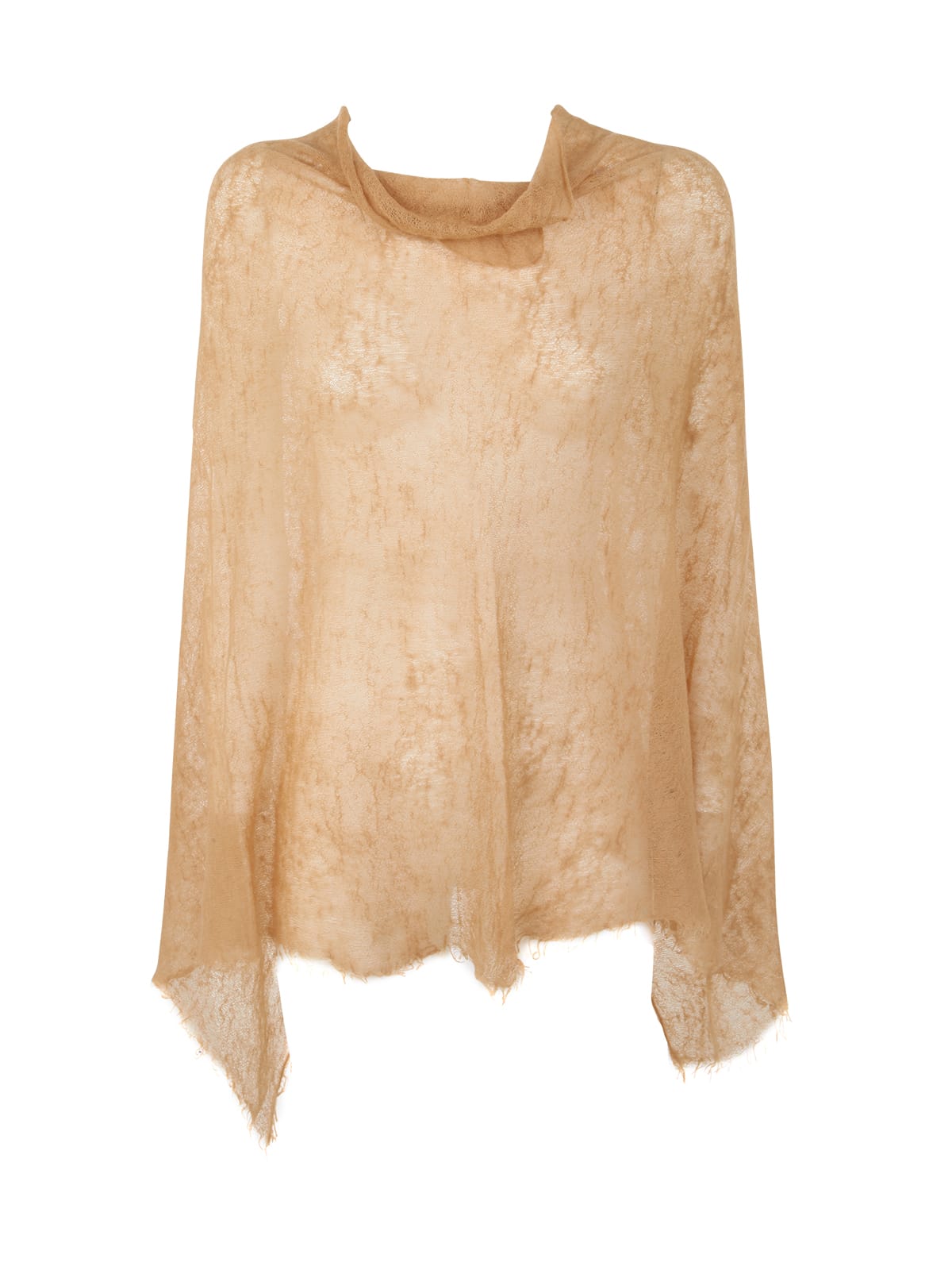 Shop Mirror In The Sky Semi Felted Poncho In Primer