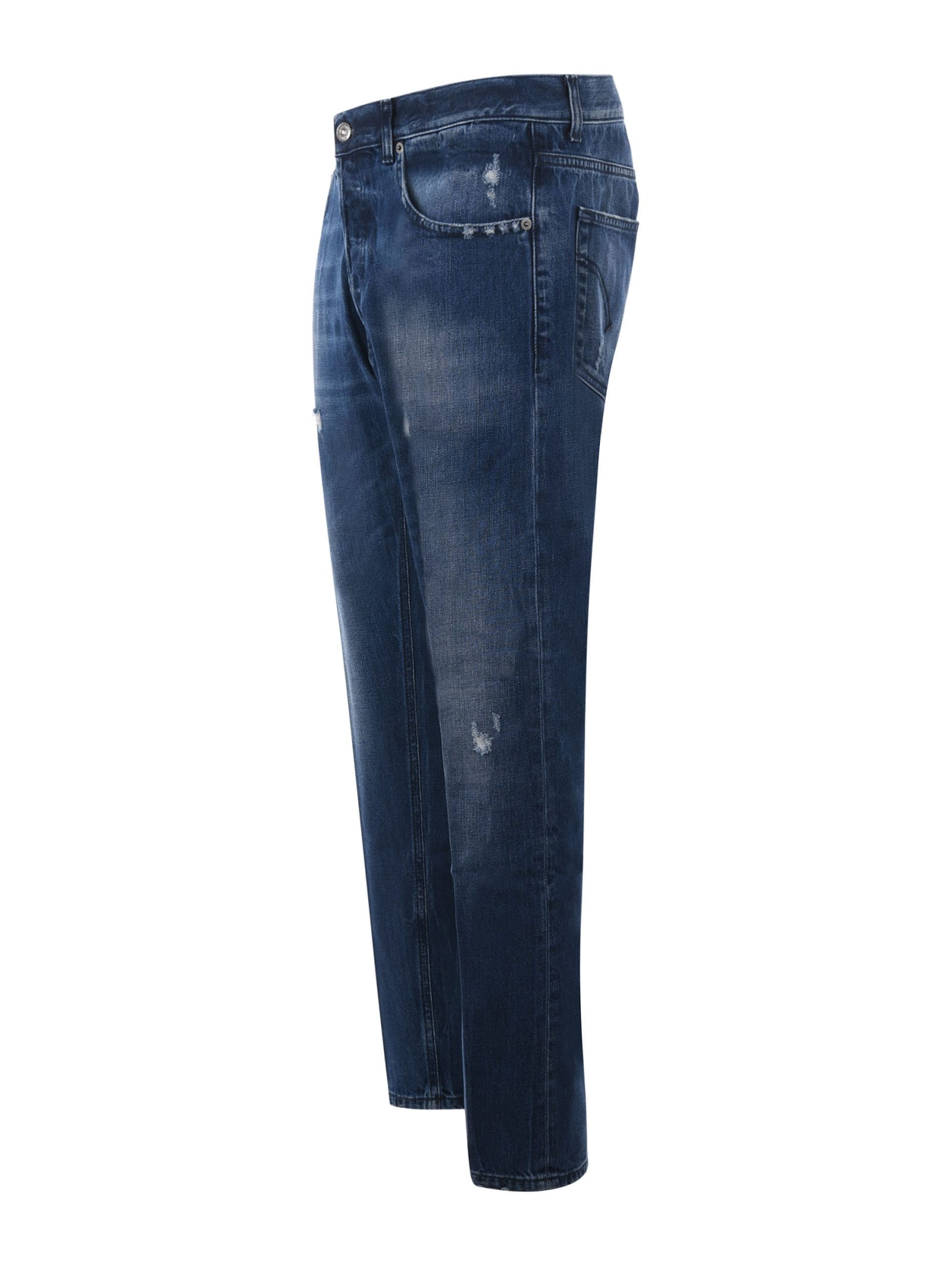 Shop Dondup Dian Jeans In Denim Blu Scuro