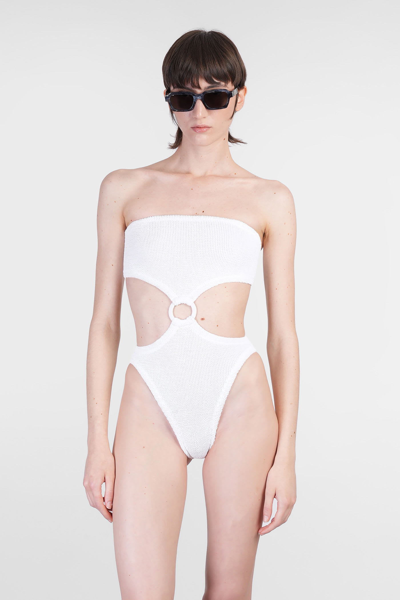 Jerry Swim Beachwear In White Polyamide