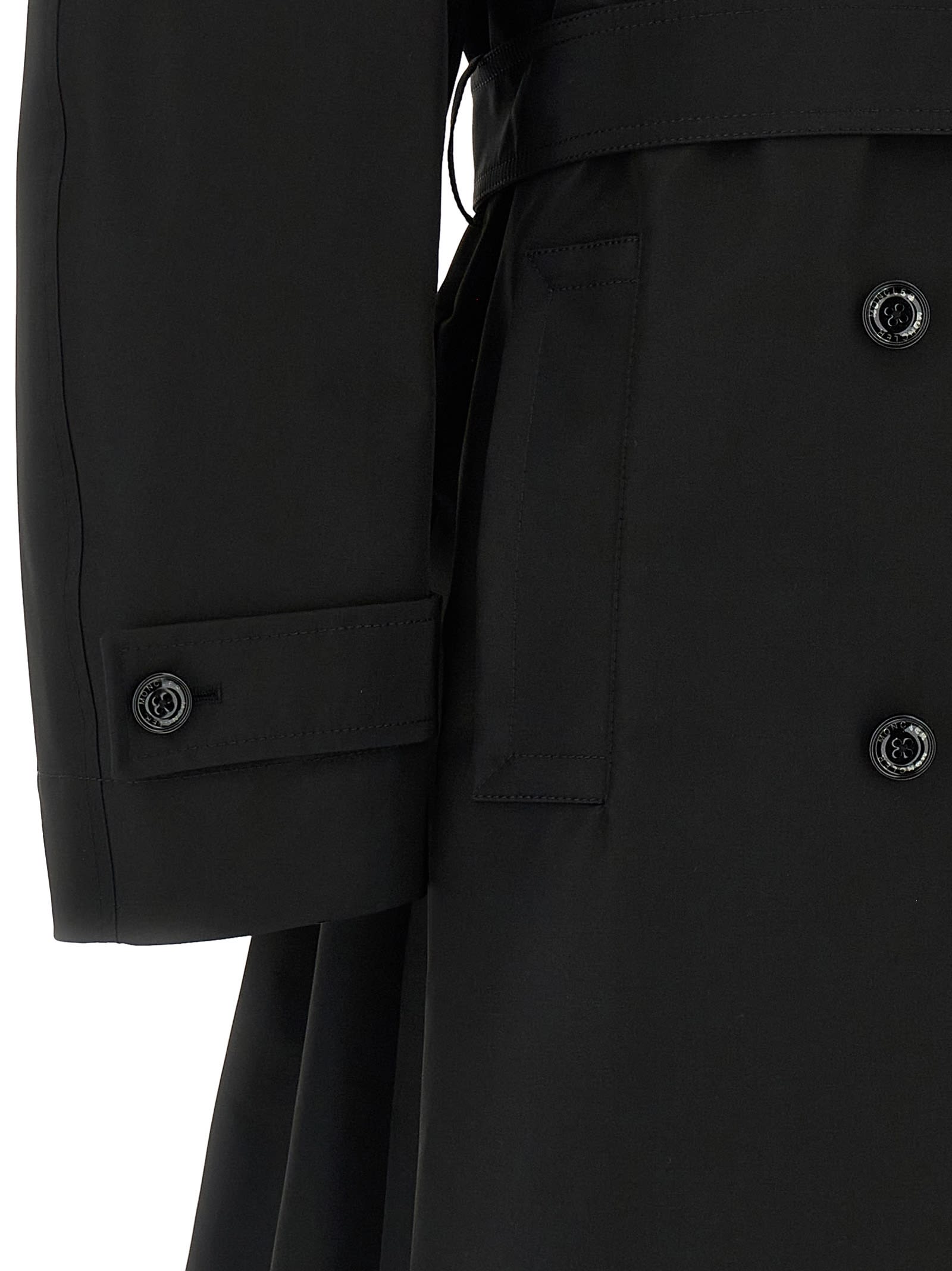 Moncler Genius X Ee72 By Edward Enninful Zake Long Trench Coat In Black