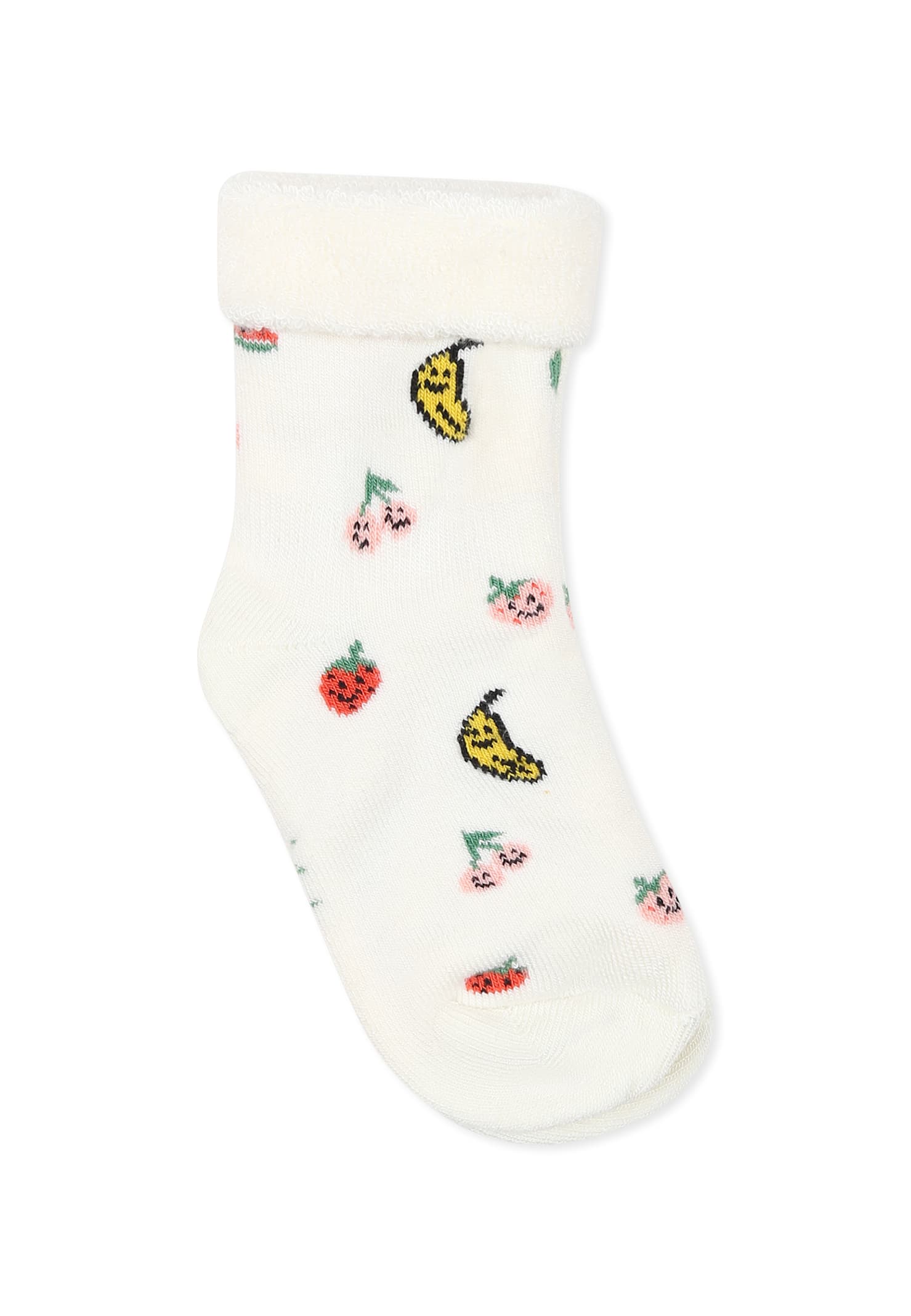Molo Multicolor Terry Socks Set For Kids With Smiley And Fruits In Multi