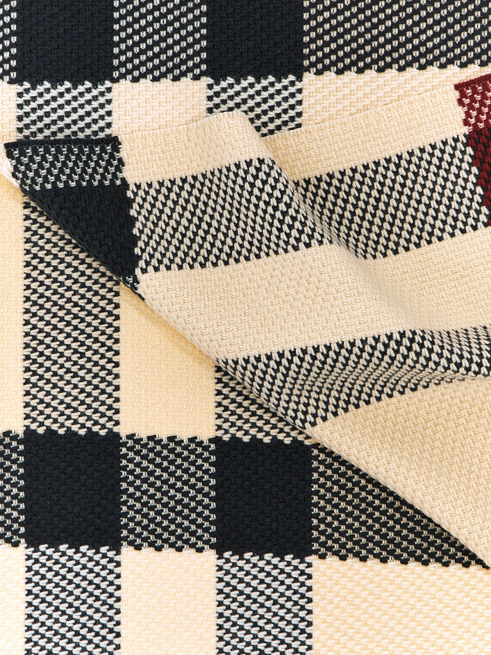 Shop Burberry Check Scarf In Multicolor