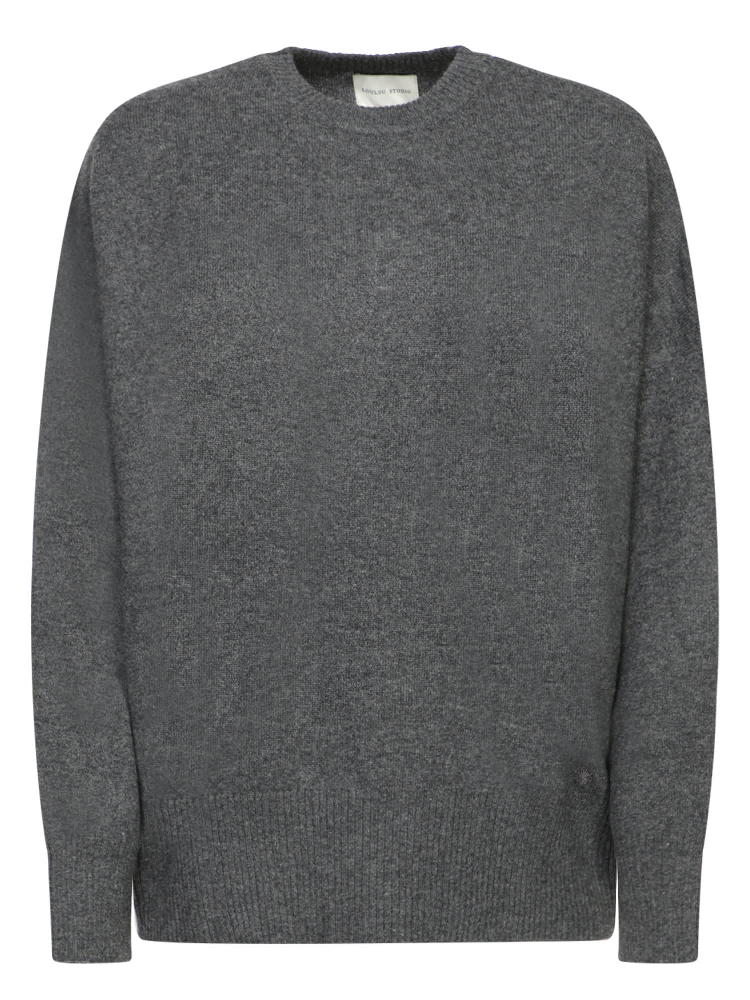 Anaa Cashmere Sweater In Anthracite