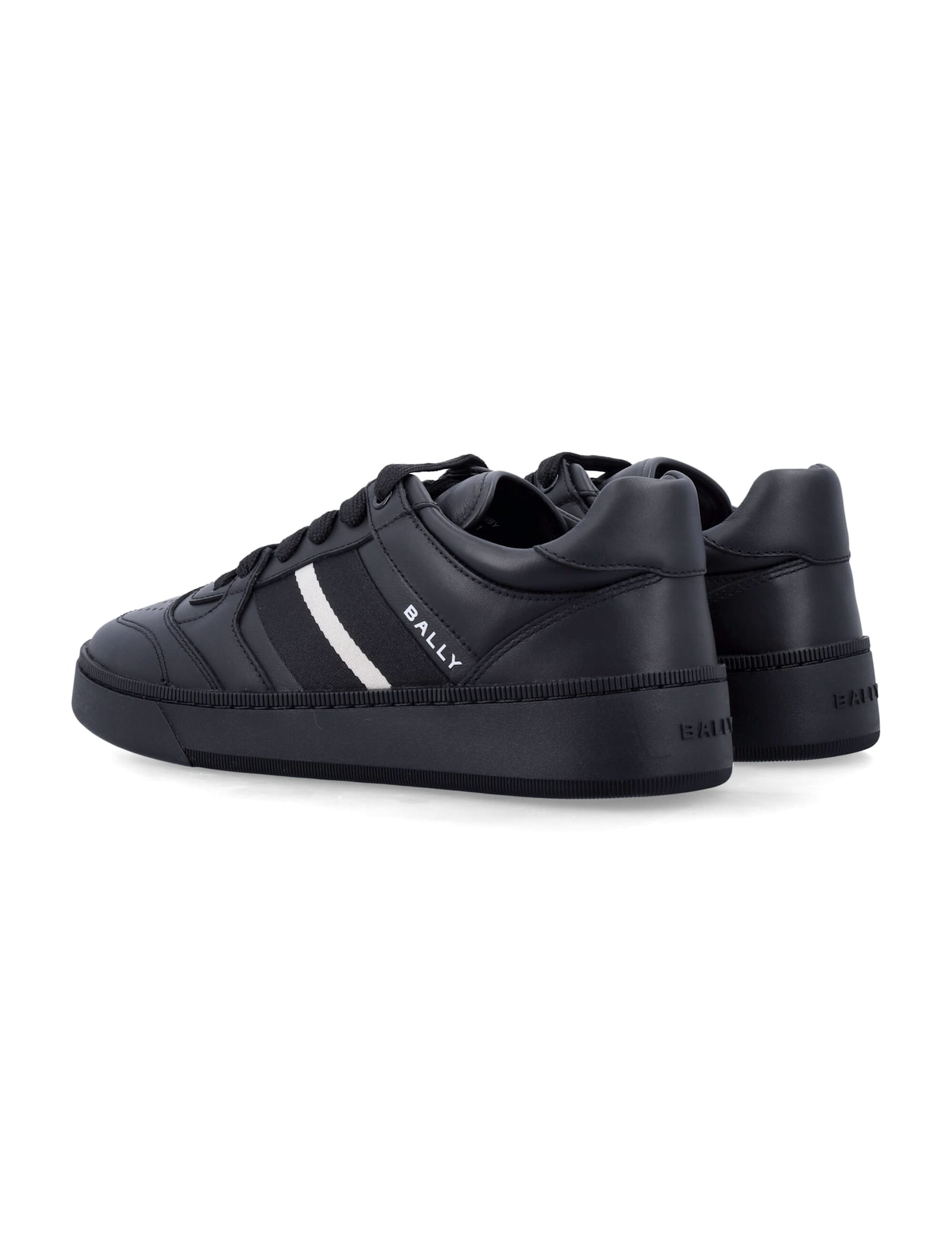 Bally Men's Rebby Sneakers In Black/black-bone