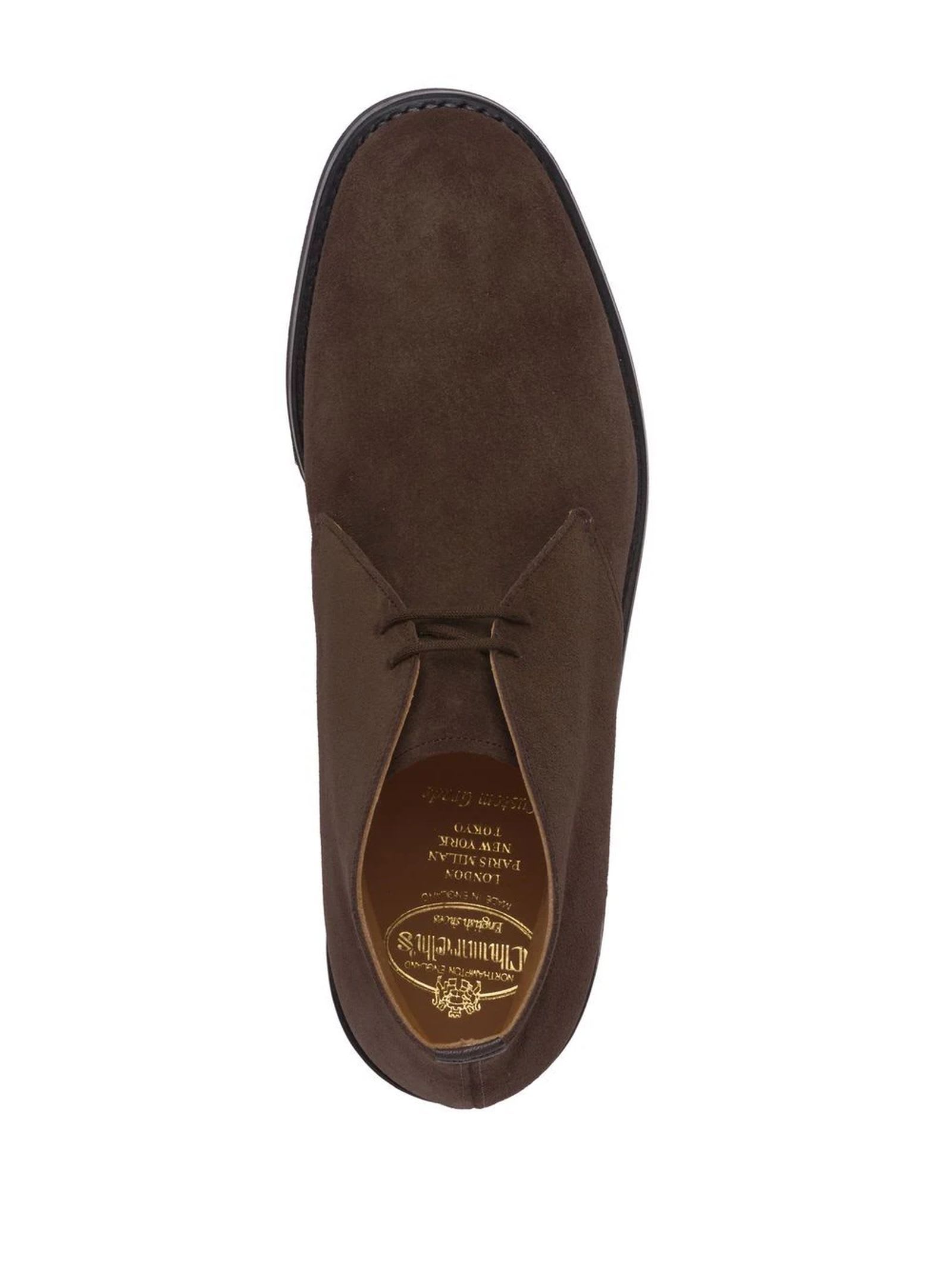 Shop Church's Desert Boot In Castoro Suede Upper In Dark Brown