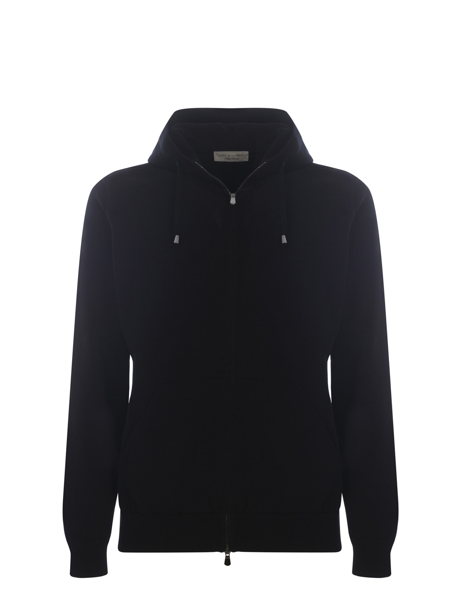 Shop Filippo De Laurentiis Sweatshirt Filippo De Laurentis Made Of Cotton Thread In Black