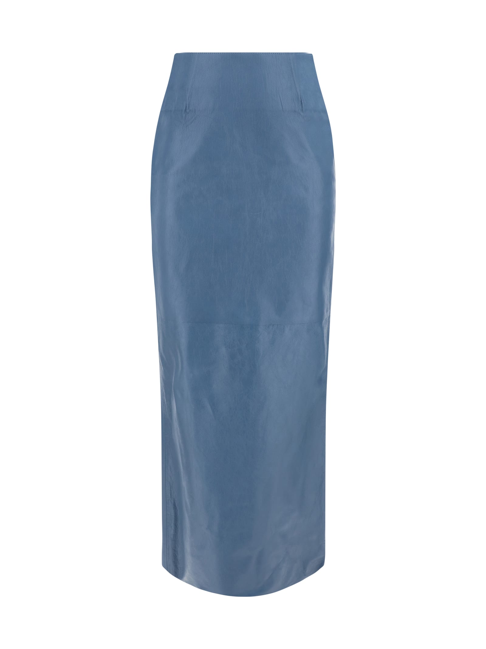 Shop Marni Long Skirt In Gnawed Blue