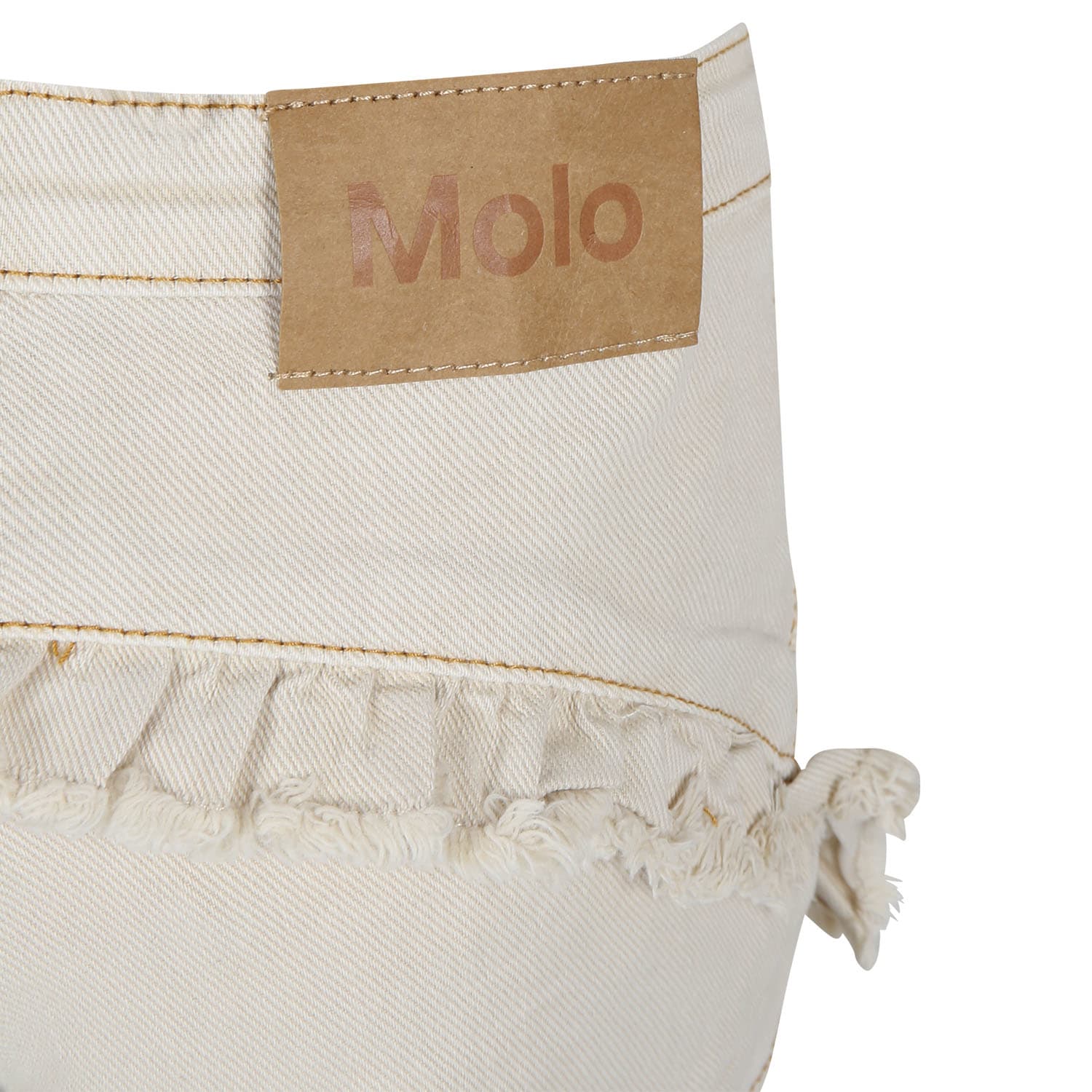 Shop Molo Beige Shorts For Girl