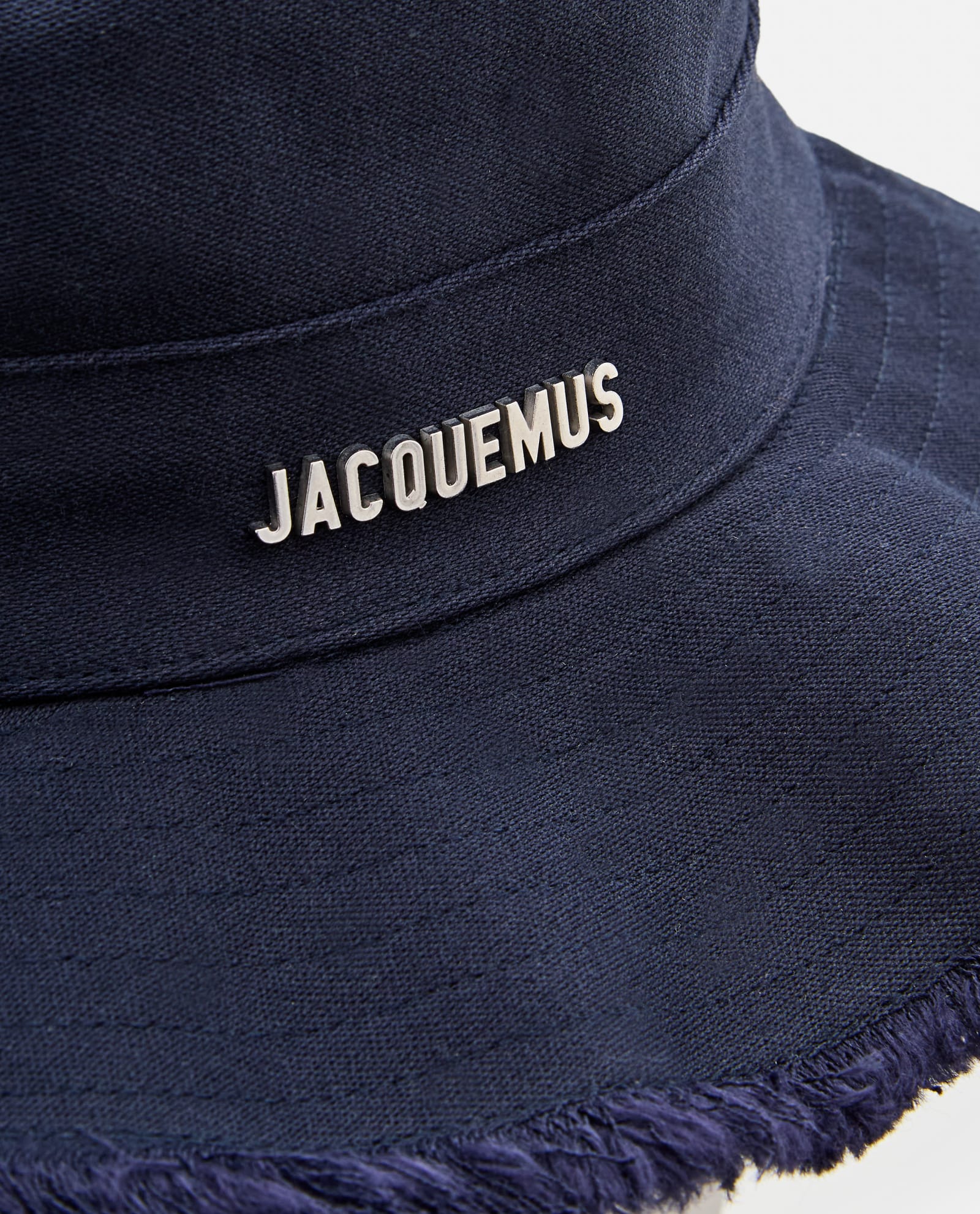 Shop Jacquemus Le Bob Artichaut Cotton Hat In Dark Navy