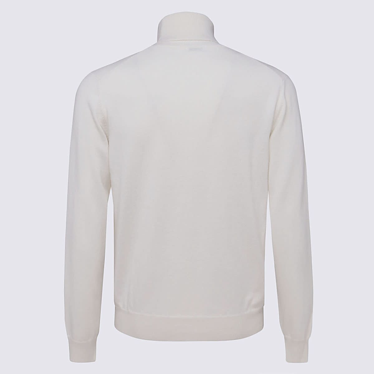 Shop Malo White Wool Knitwear In Margherita