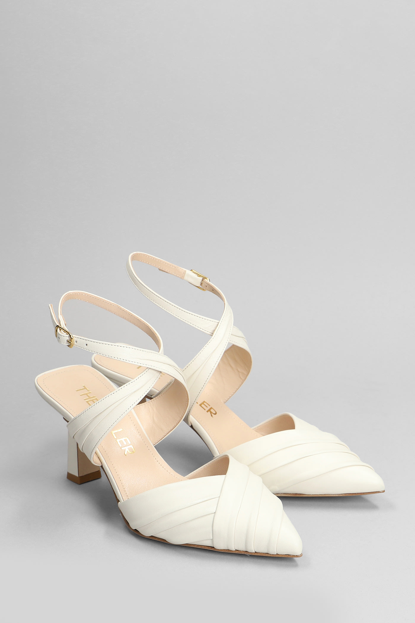 Shop The Seller Pumps In Beige Leather