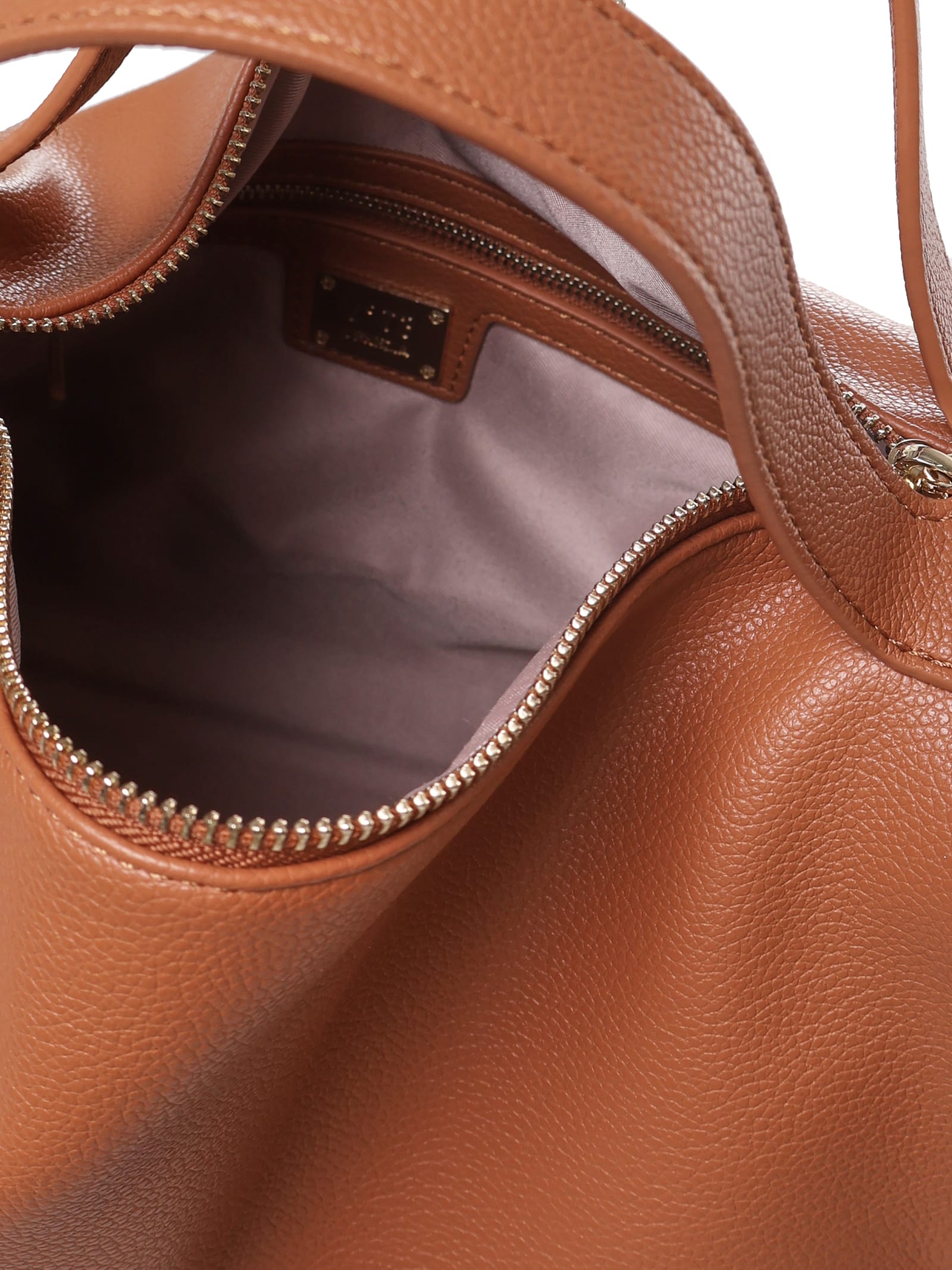 Shop V73 Shoulder Bag Anne In Ecoleather In Leather