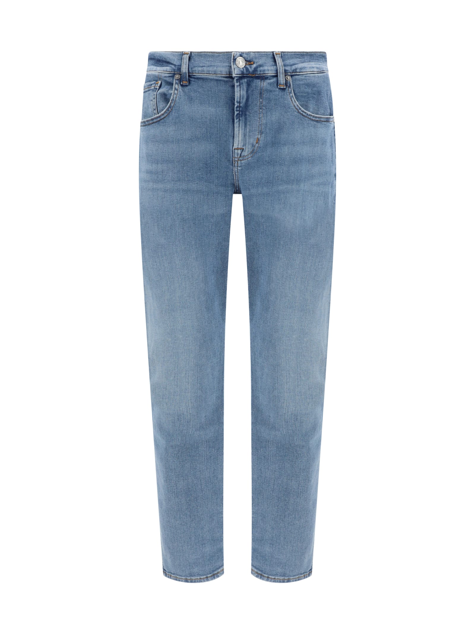 Shop 7 For All Mankind Jeans In Light Blue