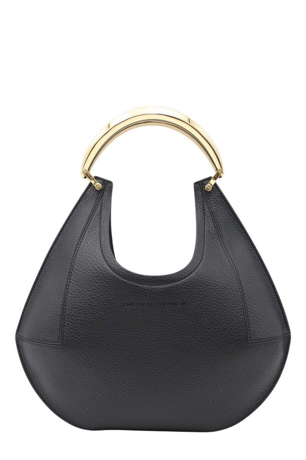 ELISABETTA FRANCHI LOGO DEBOSSED TOTE BAG
