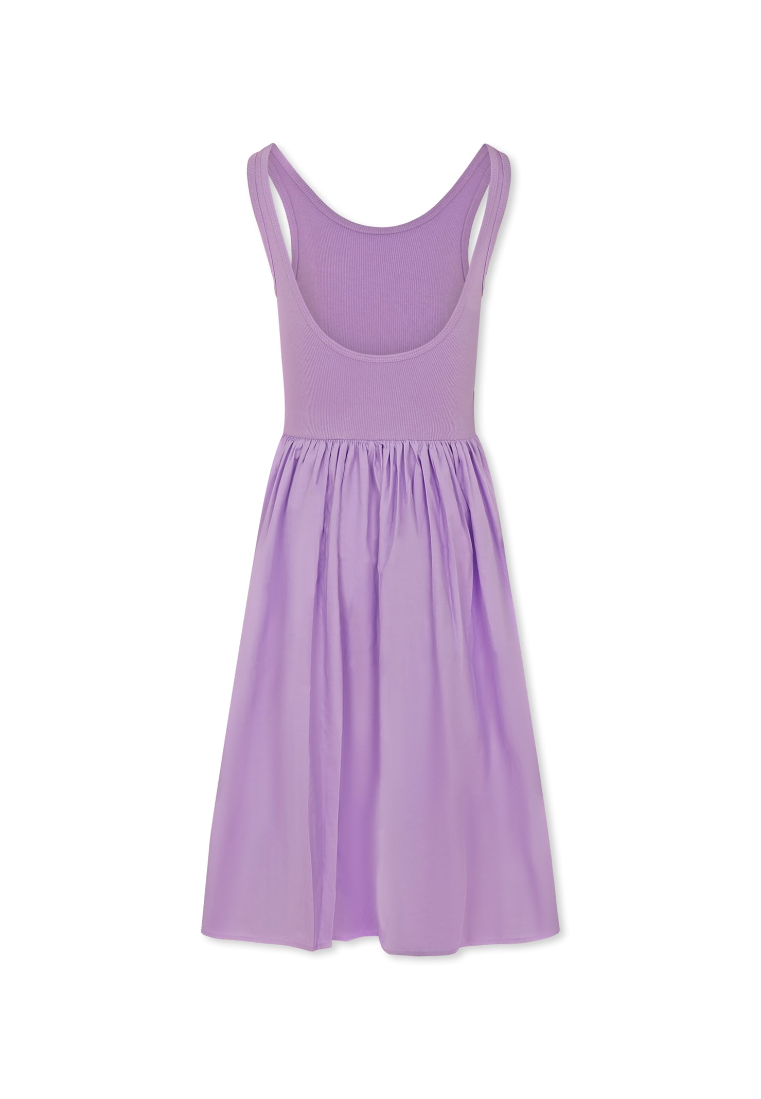 Molo Purple Dress For Girl In Violet