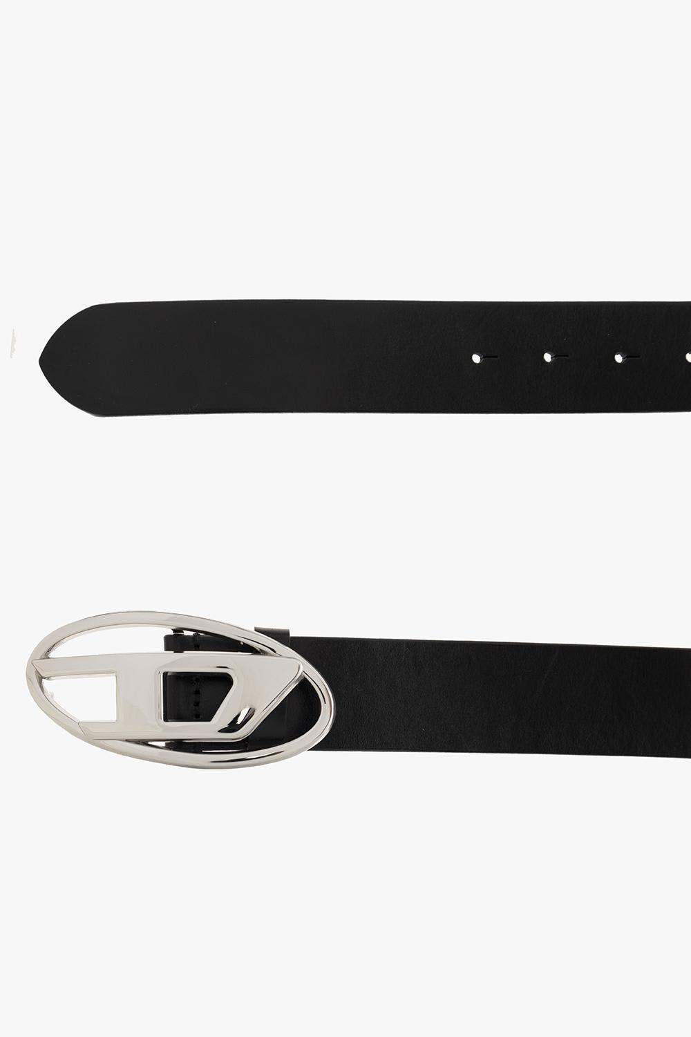 Diesel Oval D Logo B Belt In Black