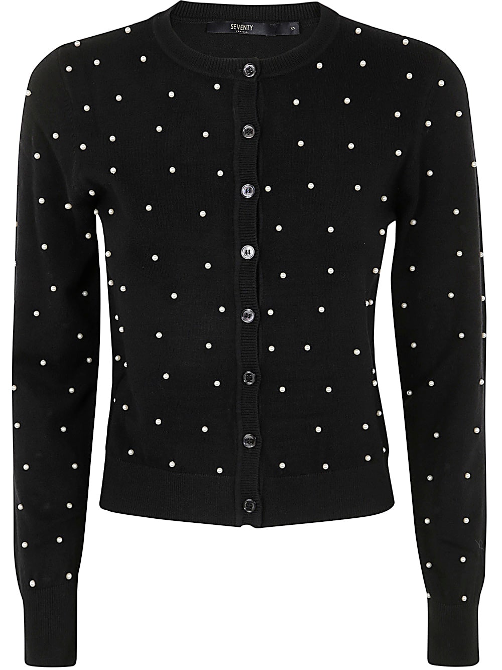 Shop Seventy Sweater With Pearls In Black