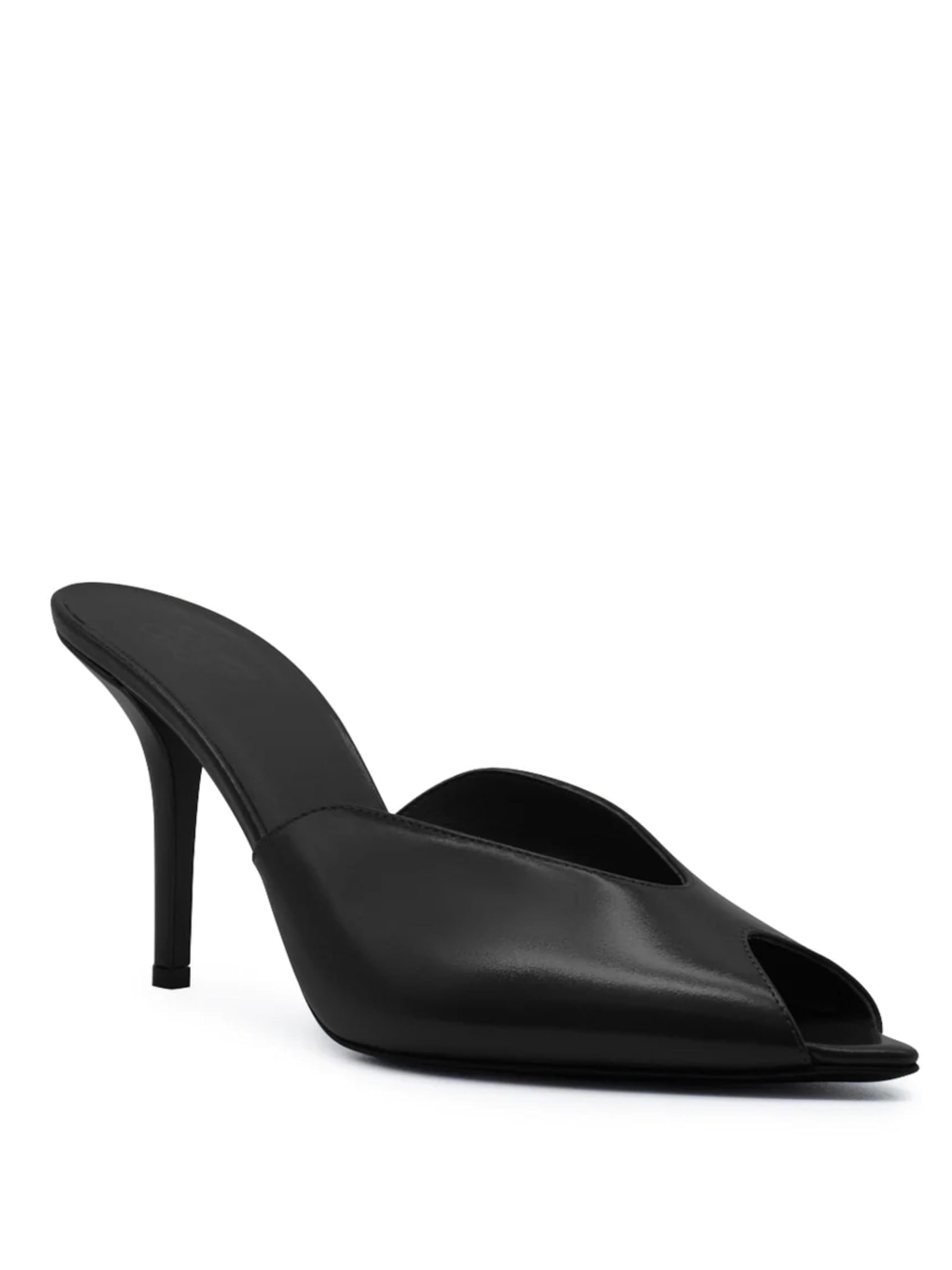 Gia Borghini Women Black Leather Heels, 3.5 Luxury Pumps & Heels For Women Darveys In Black