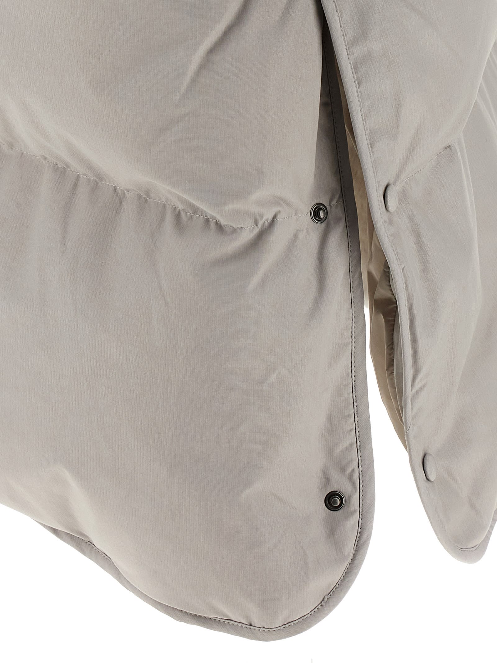 Salomon Sheraling Insert Down Jacket In Gray