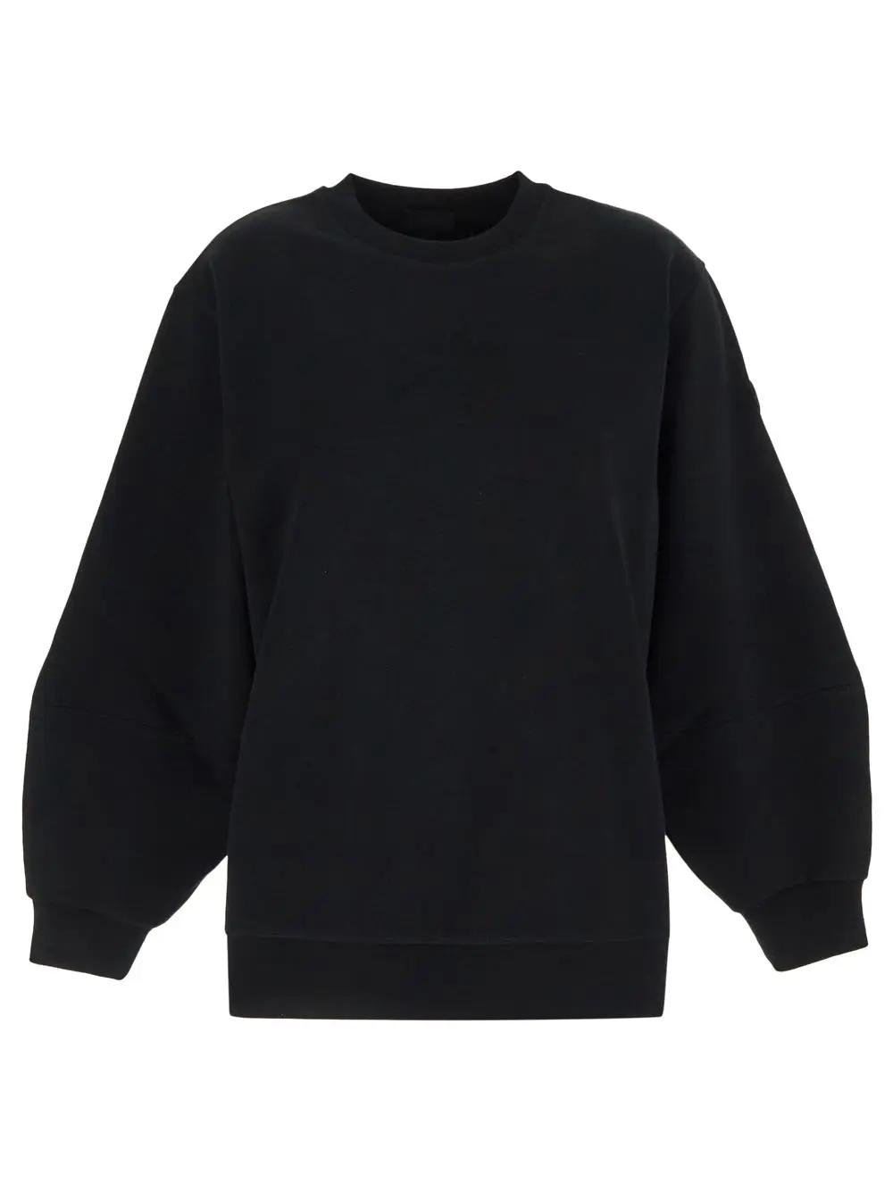 Shop Moncler Cotton Sweatshirt In Black