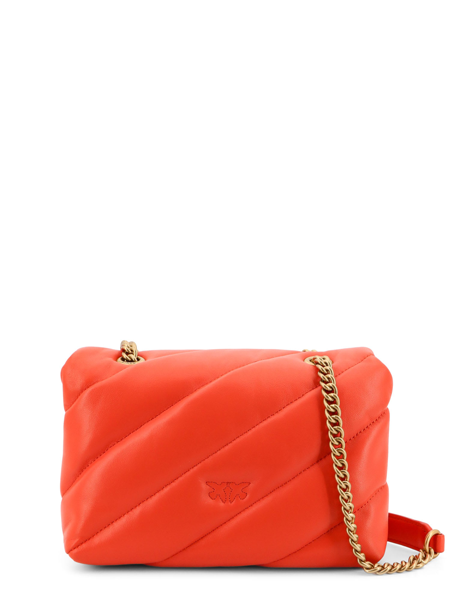 Pinko Classic Love Bag Puff Maxi Quilt In Red