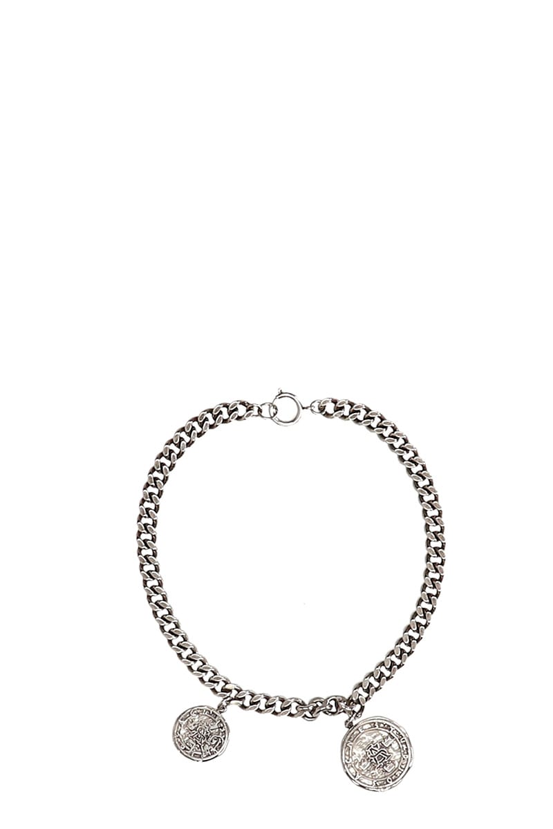 Acne Studios Coin Charm Jewelry In Silver Metal Alloy