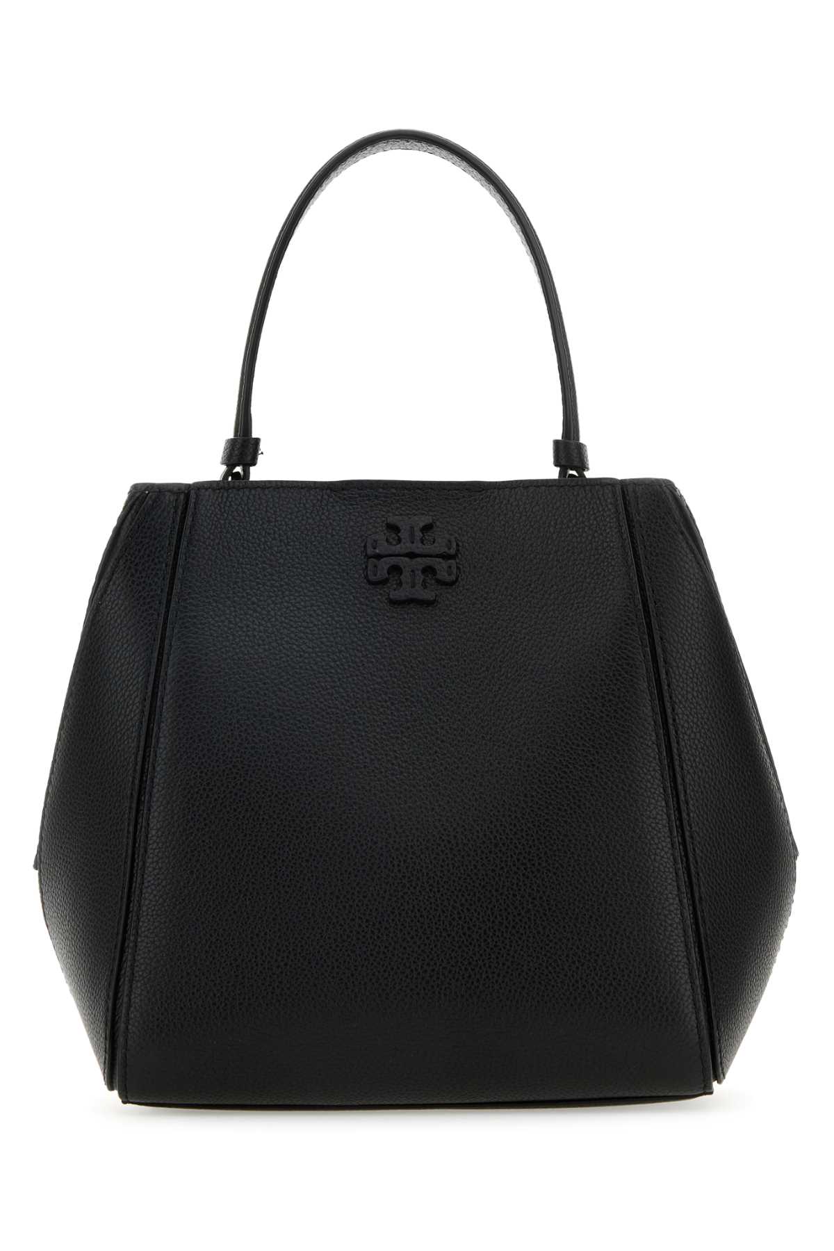 Tory Burch Black Leather Small Mcgraw Handbag