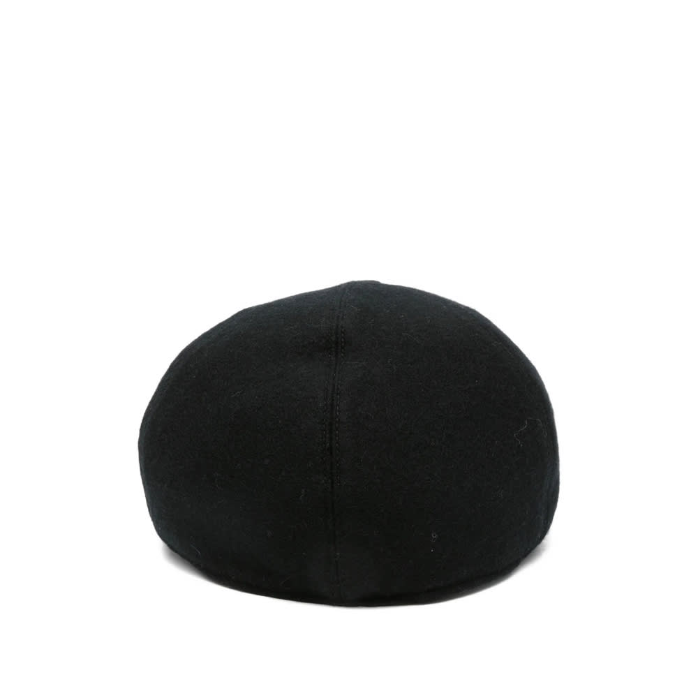 Fedeli Wool Beret In Black