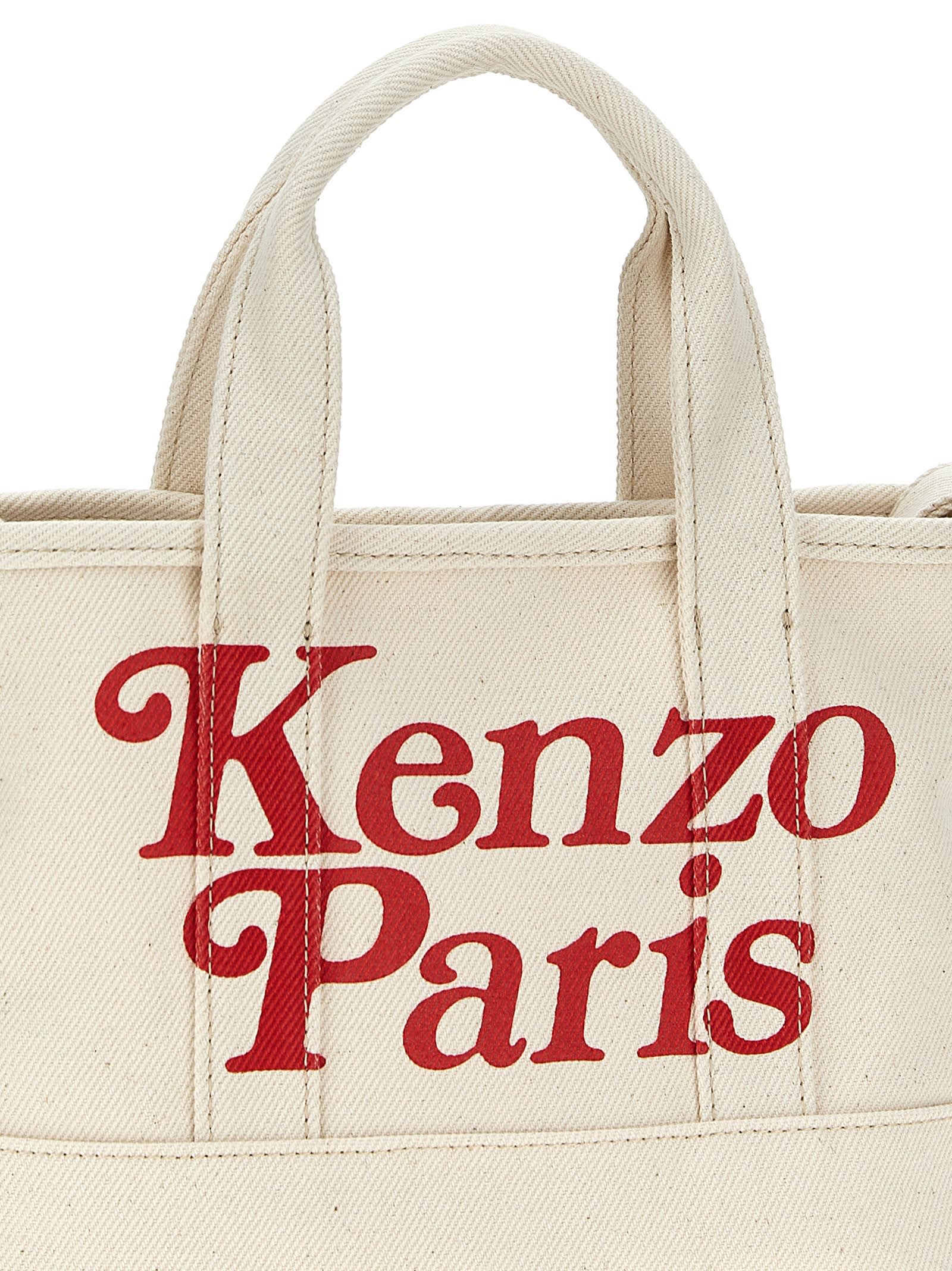 Shop Kenzo Small  Utility Shopping Bag In Beige