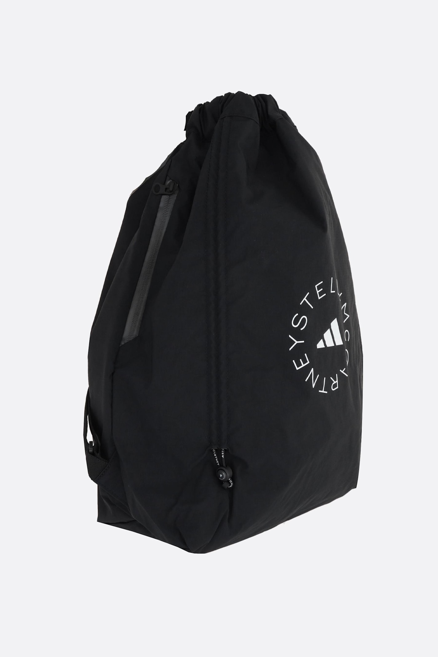 Adidas By Stella Mccartney Asmc Gym Sack In Recycled Nylon In Black
