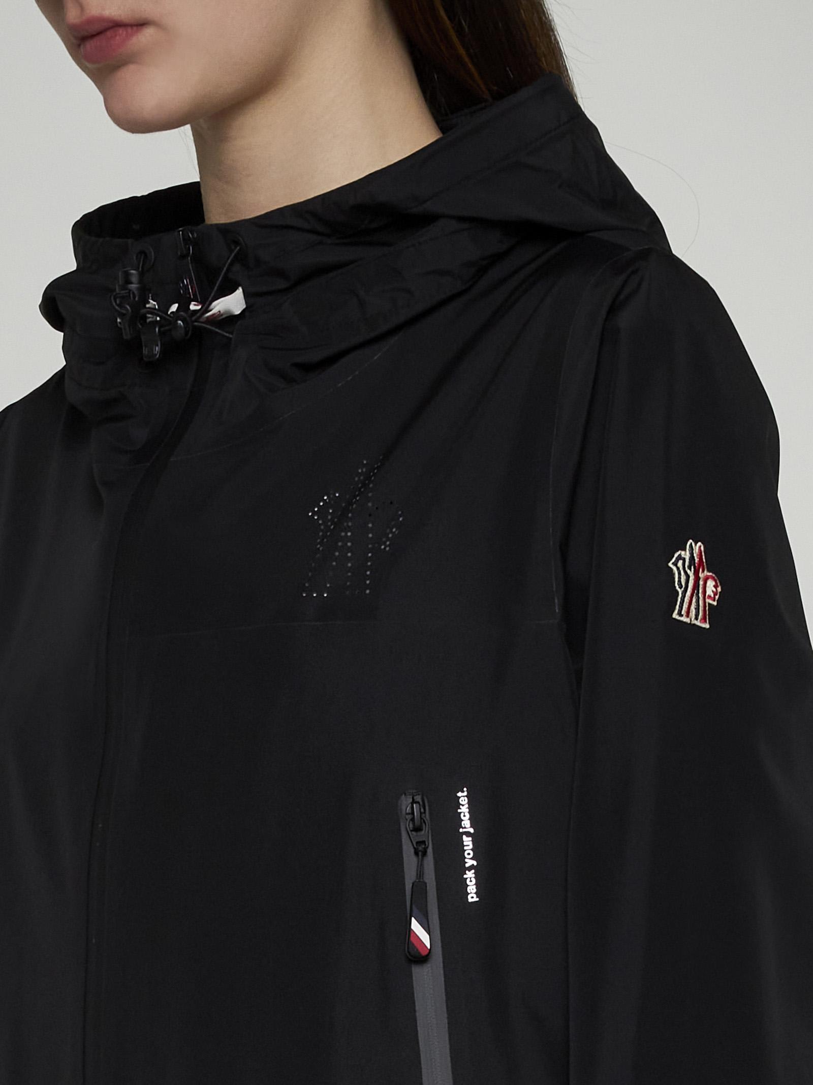 Shop Moncler Fanes Technical Fabric Jacket In Black