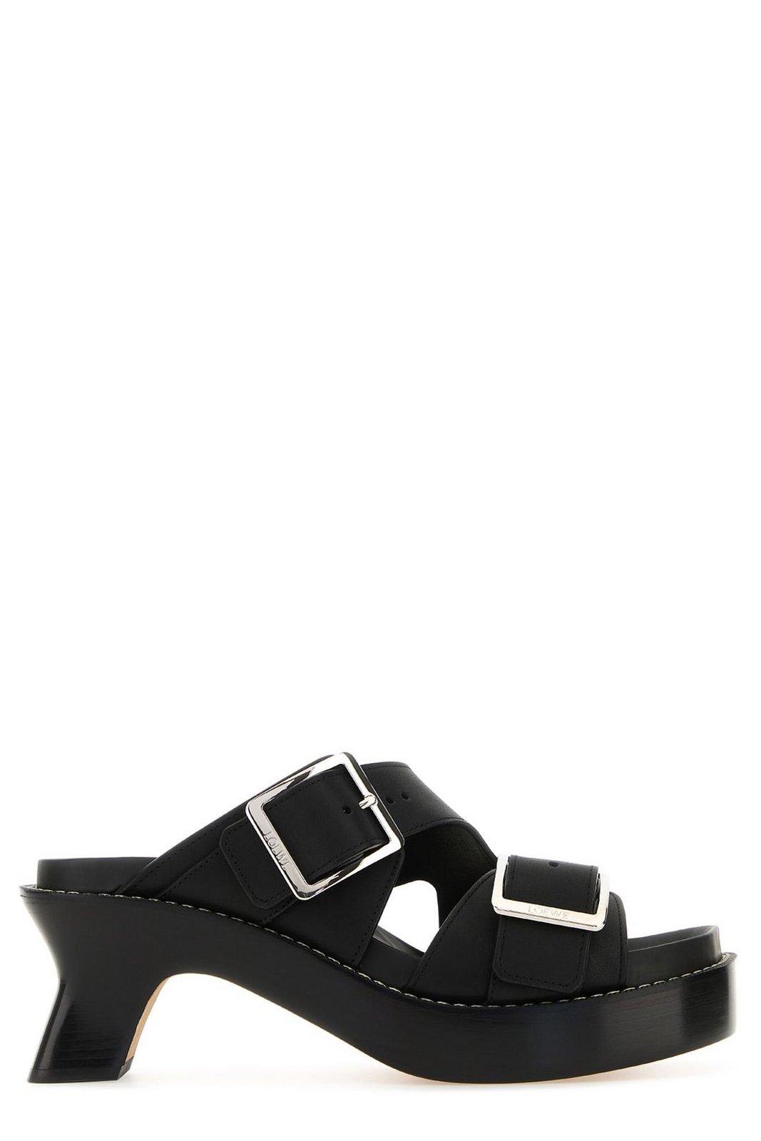 Buckle Detailed Open Toe Sandals