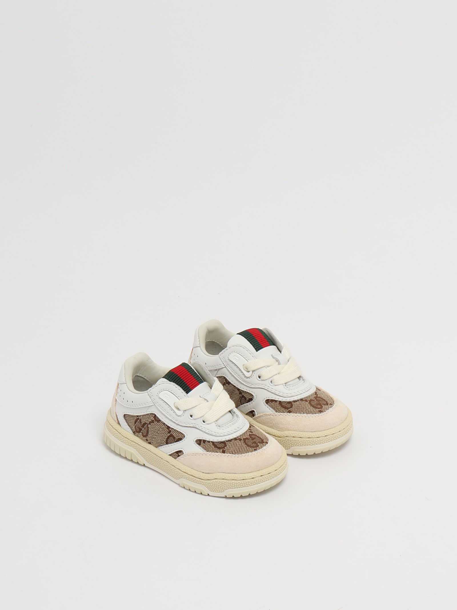 Shop Gucci Sneakers Sneaker In Bianco-beige