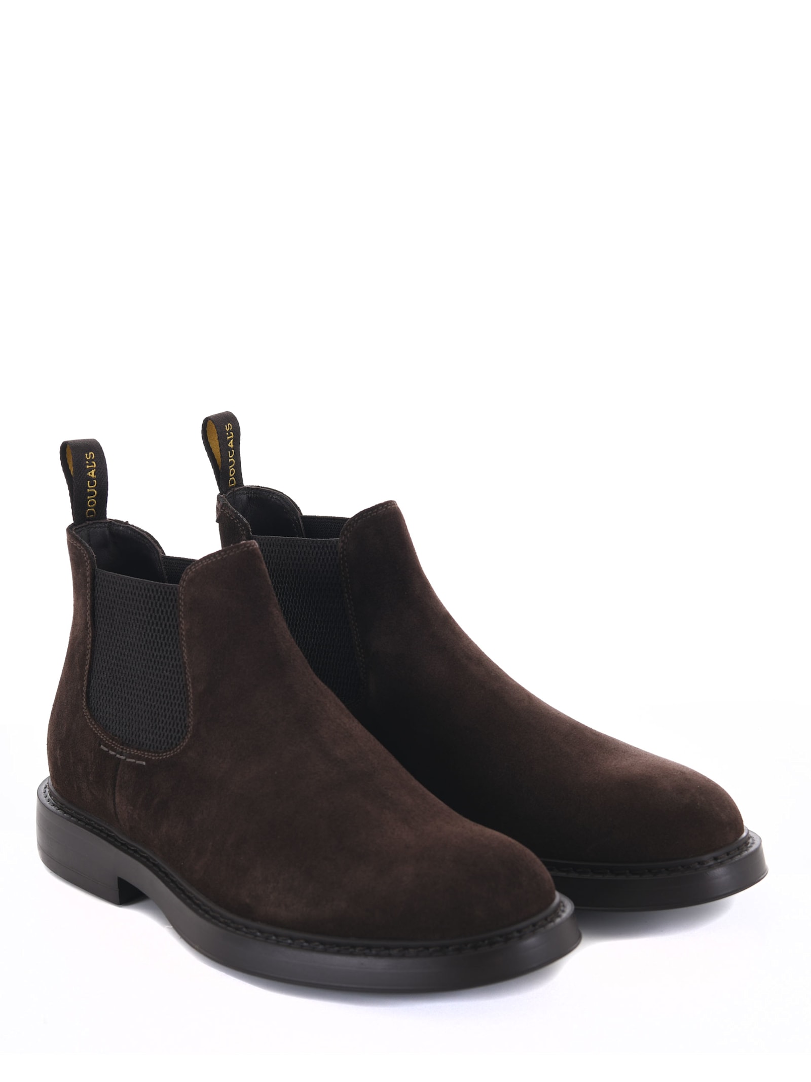 Shop Doucal's Doucals Suede Ankle Boots In Dark Brown