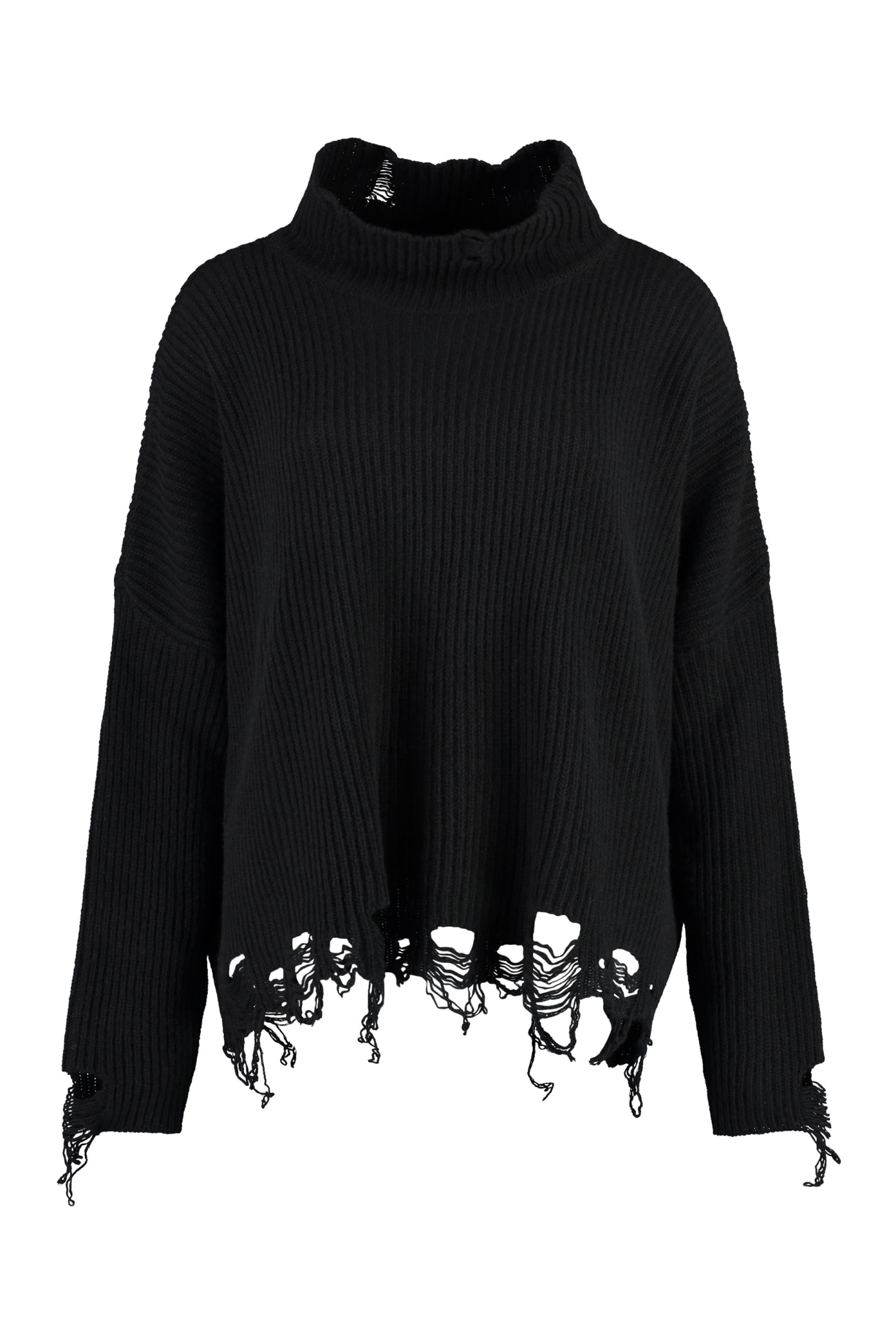 Pinko Wool Sweater In Black
