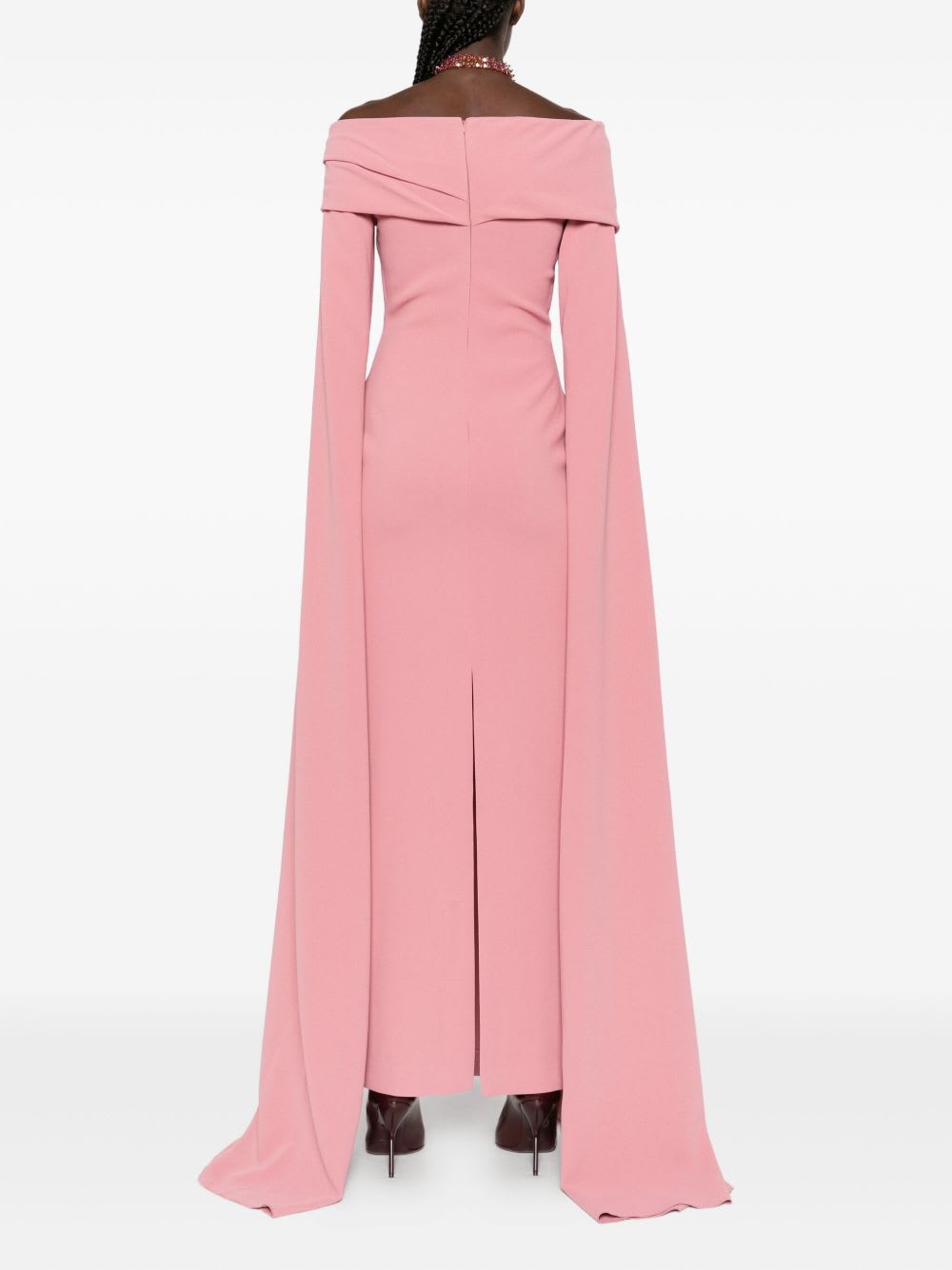 Solace London Nuri Midi Dress In Pink
