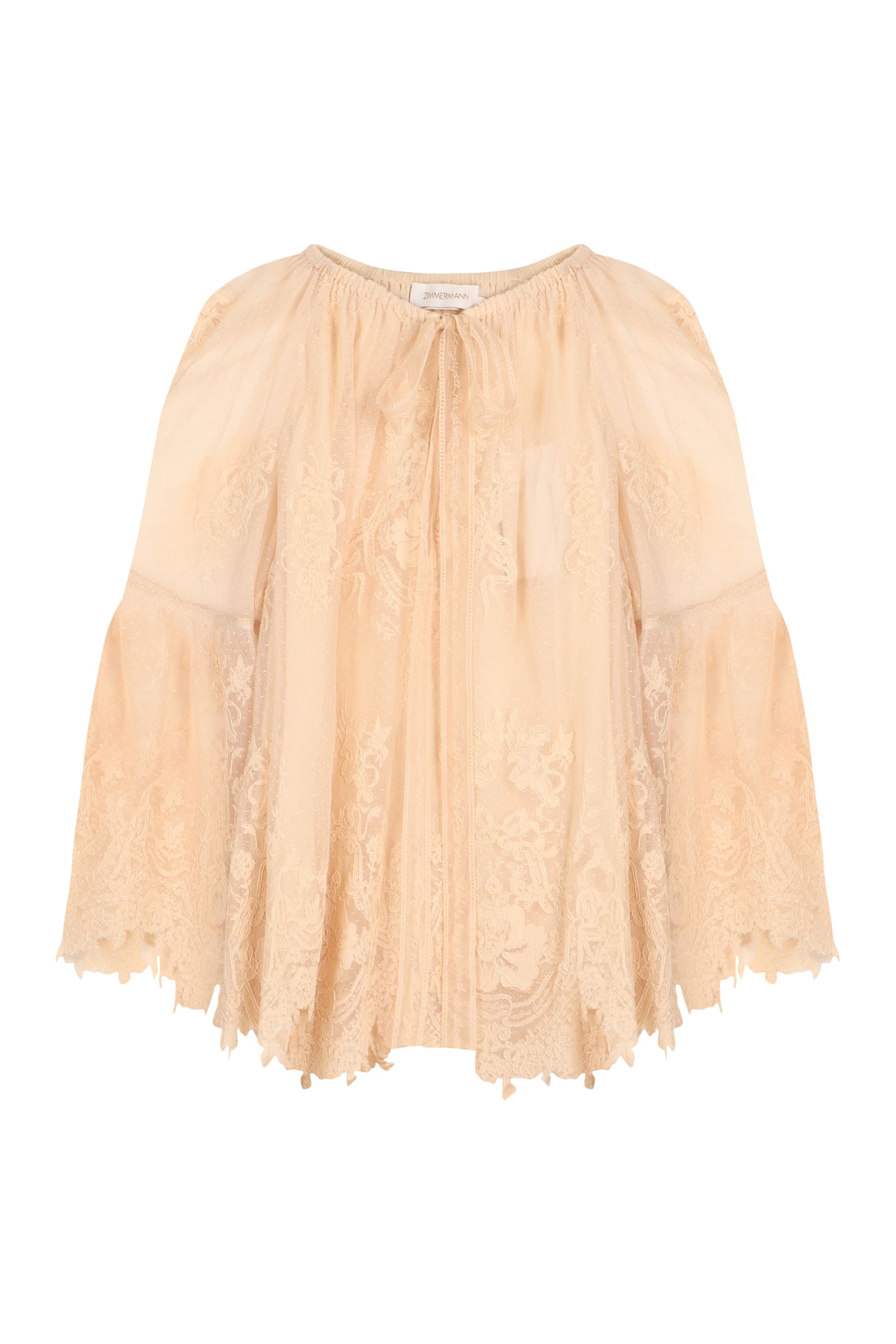 Zimmermann Hypnotic Lace Blouse In White