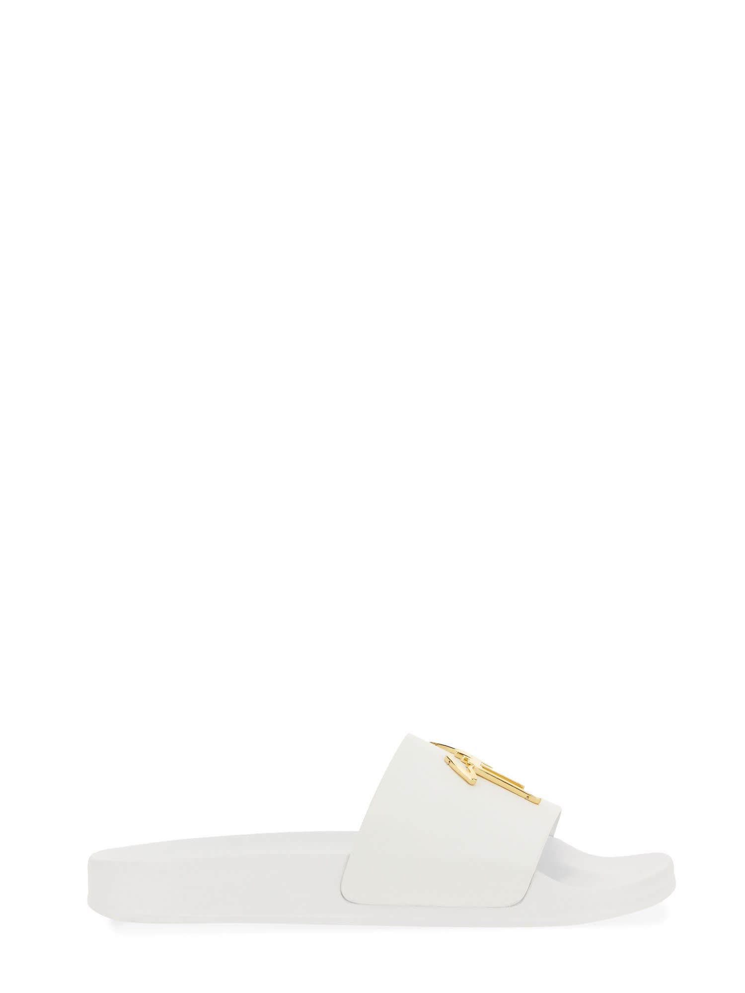 Giuseppe Zanotti Sandal Slide Brett In Bianco