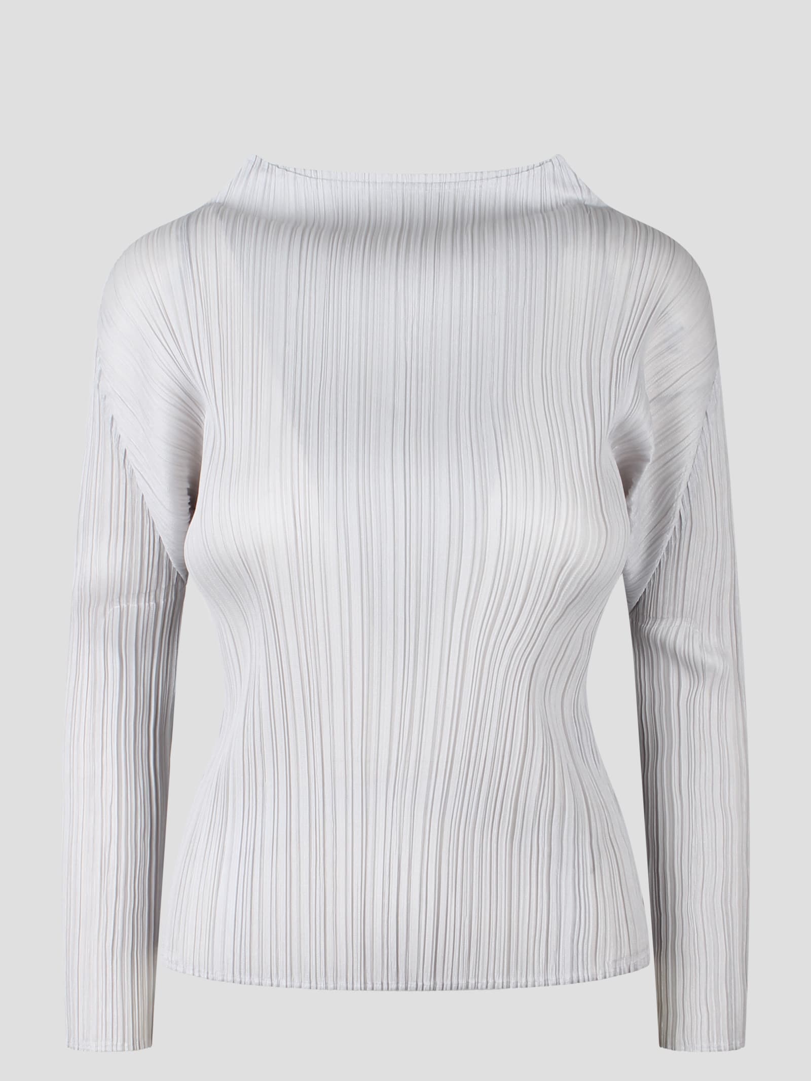 Pleated Long Sleeves Top