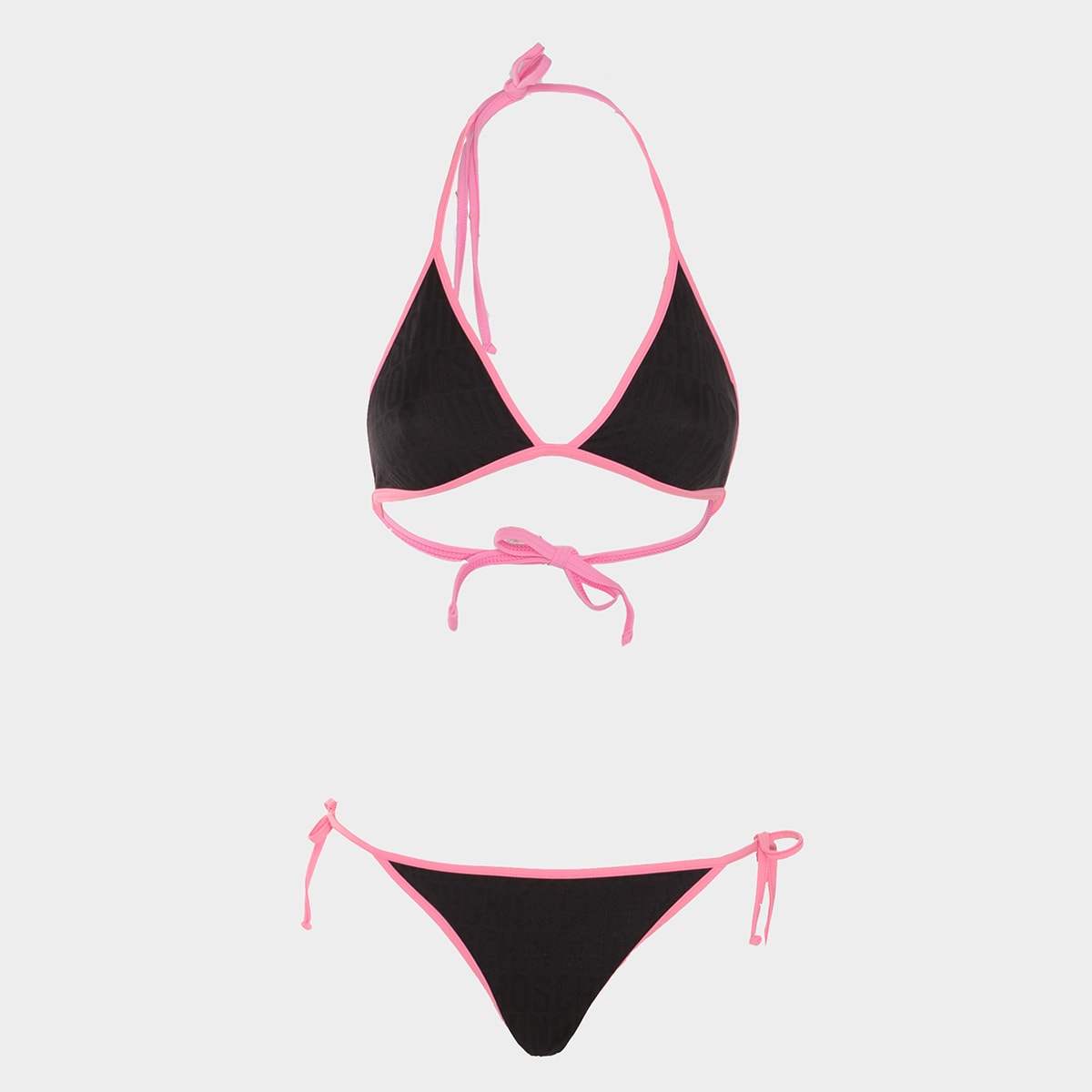 Black And Pink Bikini Beachwear
