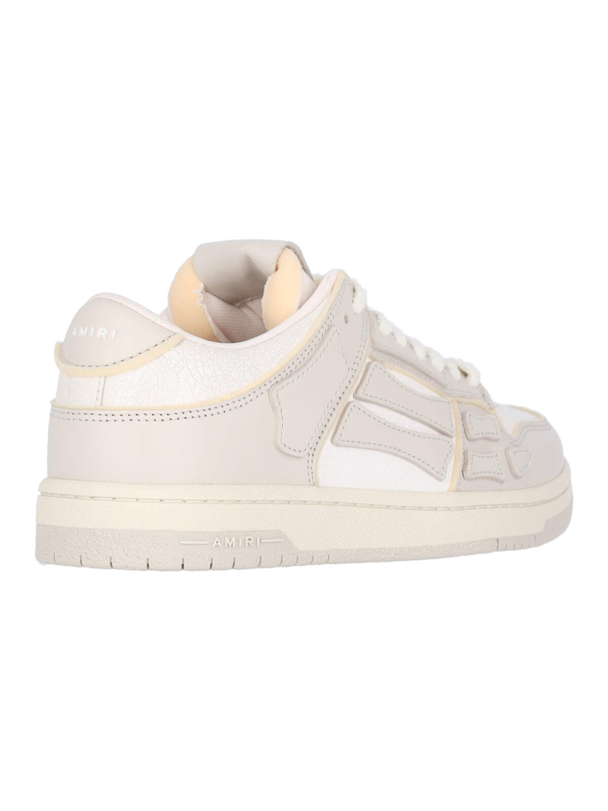 Shop Amiri Collegiate Skel Low-top Sneakers In Taupe