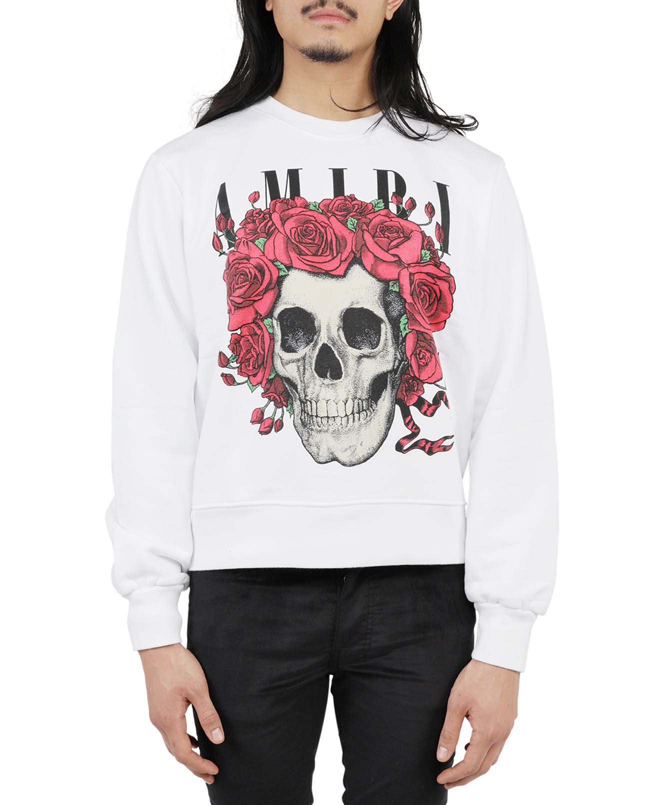 Amiri White Grateful Dead Skull Sweatshirt