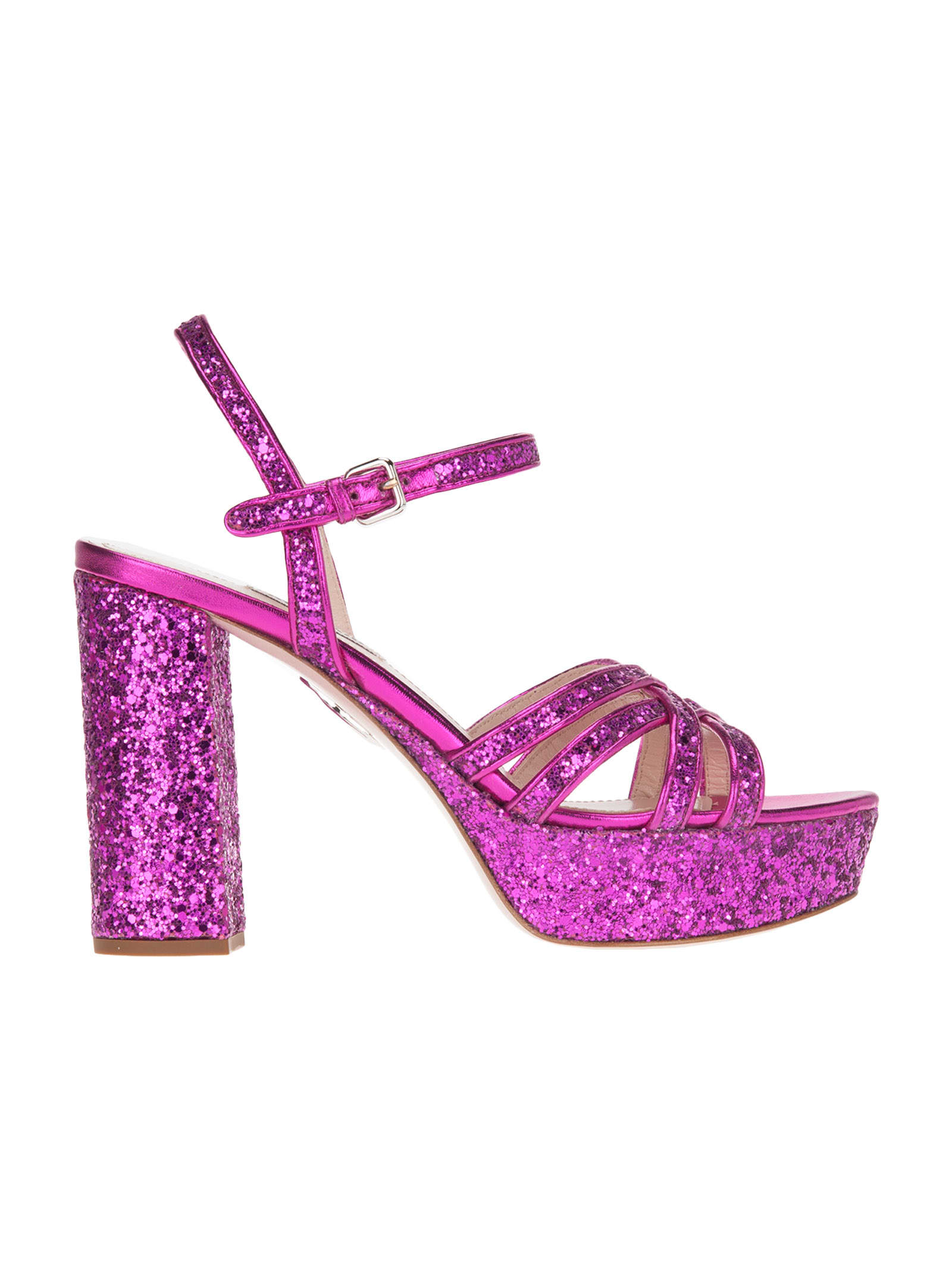 glitter pink sandals