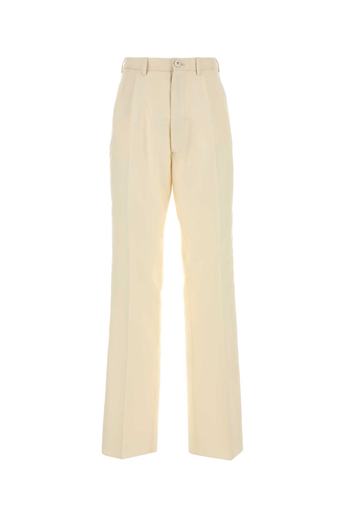 Cream Mohair Blend Pant