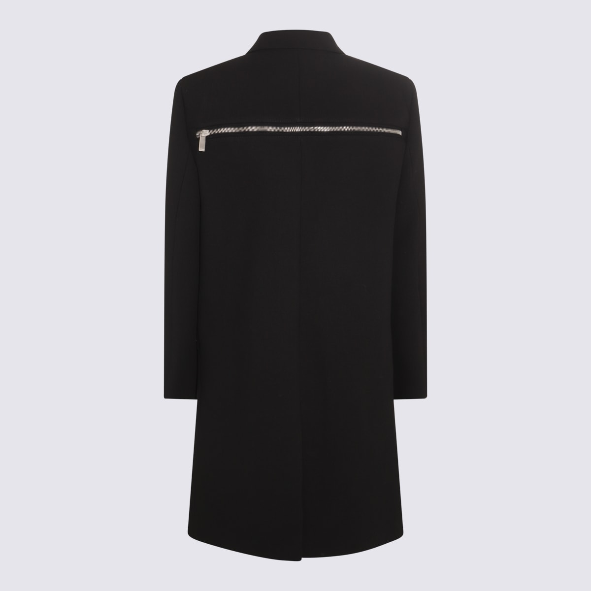Shop Off-white Black Wool Coat