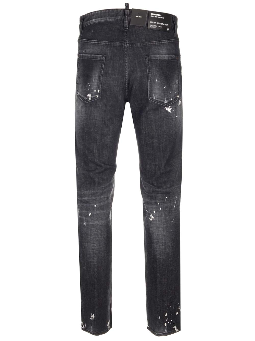 Shop Dsquared2 642 Stretch Jeans In Black