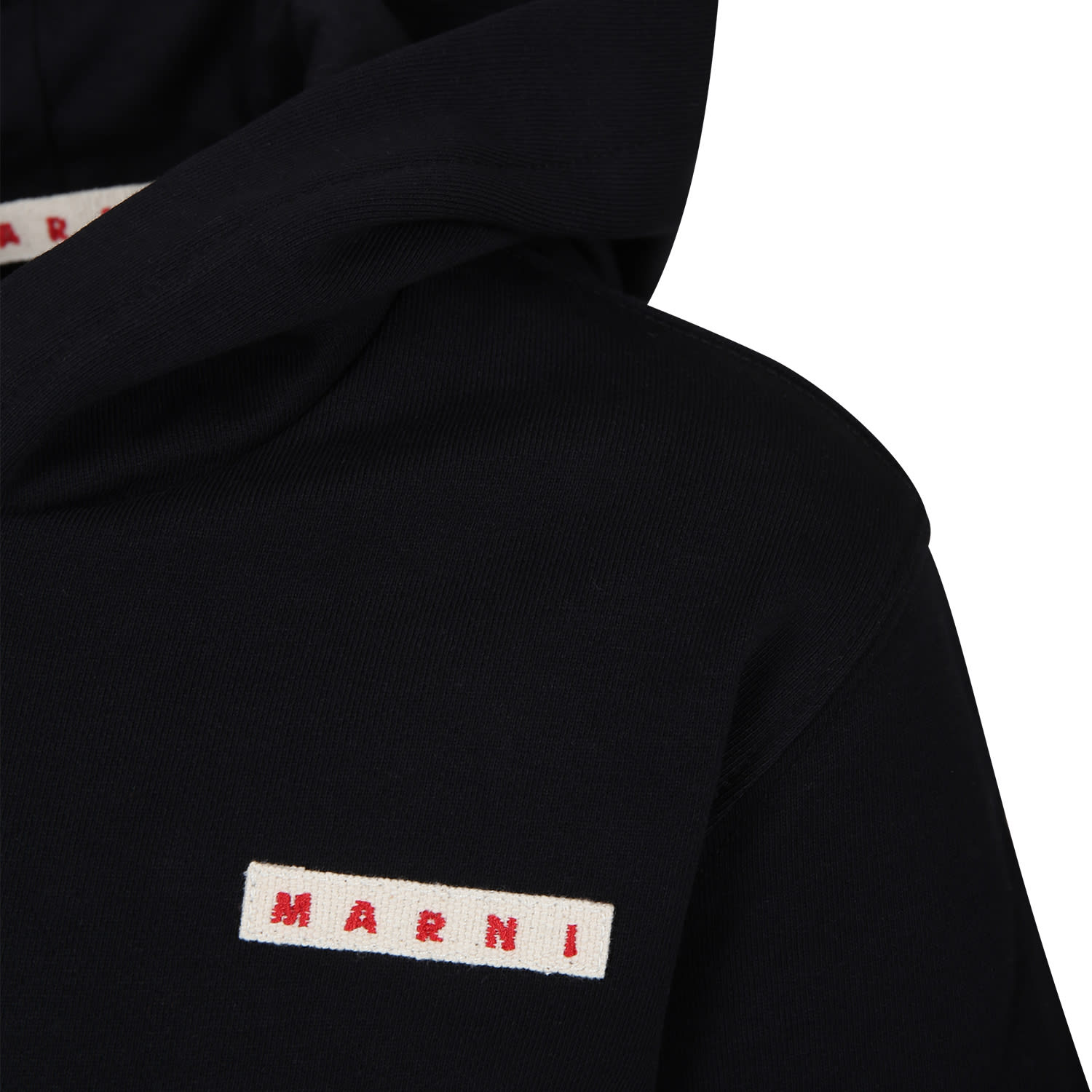 Shop Marni Black Sweatshirt For Girl With Logo