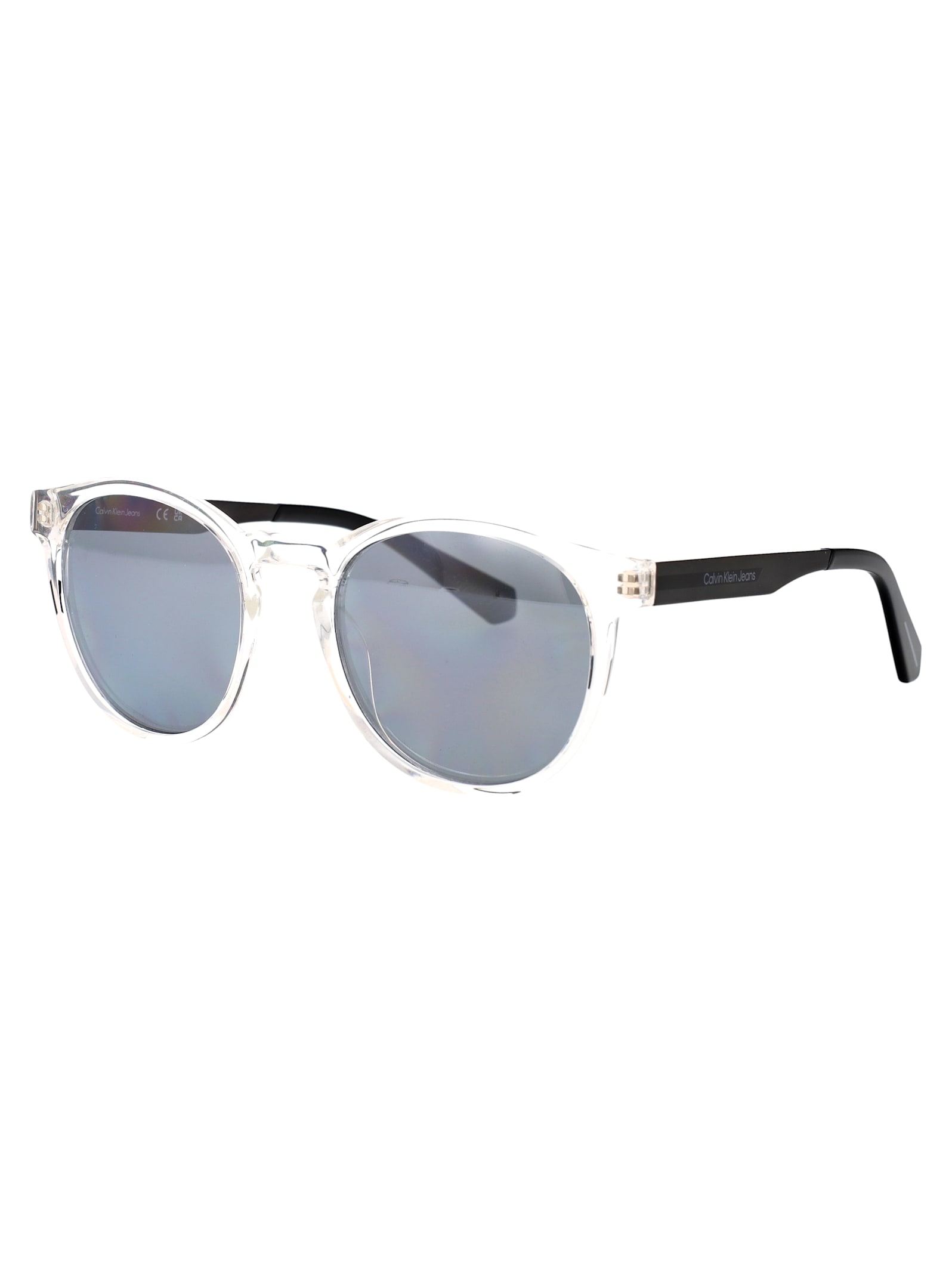 Calvin Klein Jeans Est.1978 Calvin Klein Jeans Crystal Clear Acetate Sunglasses In Blue