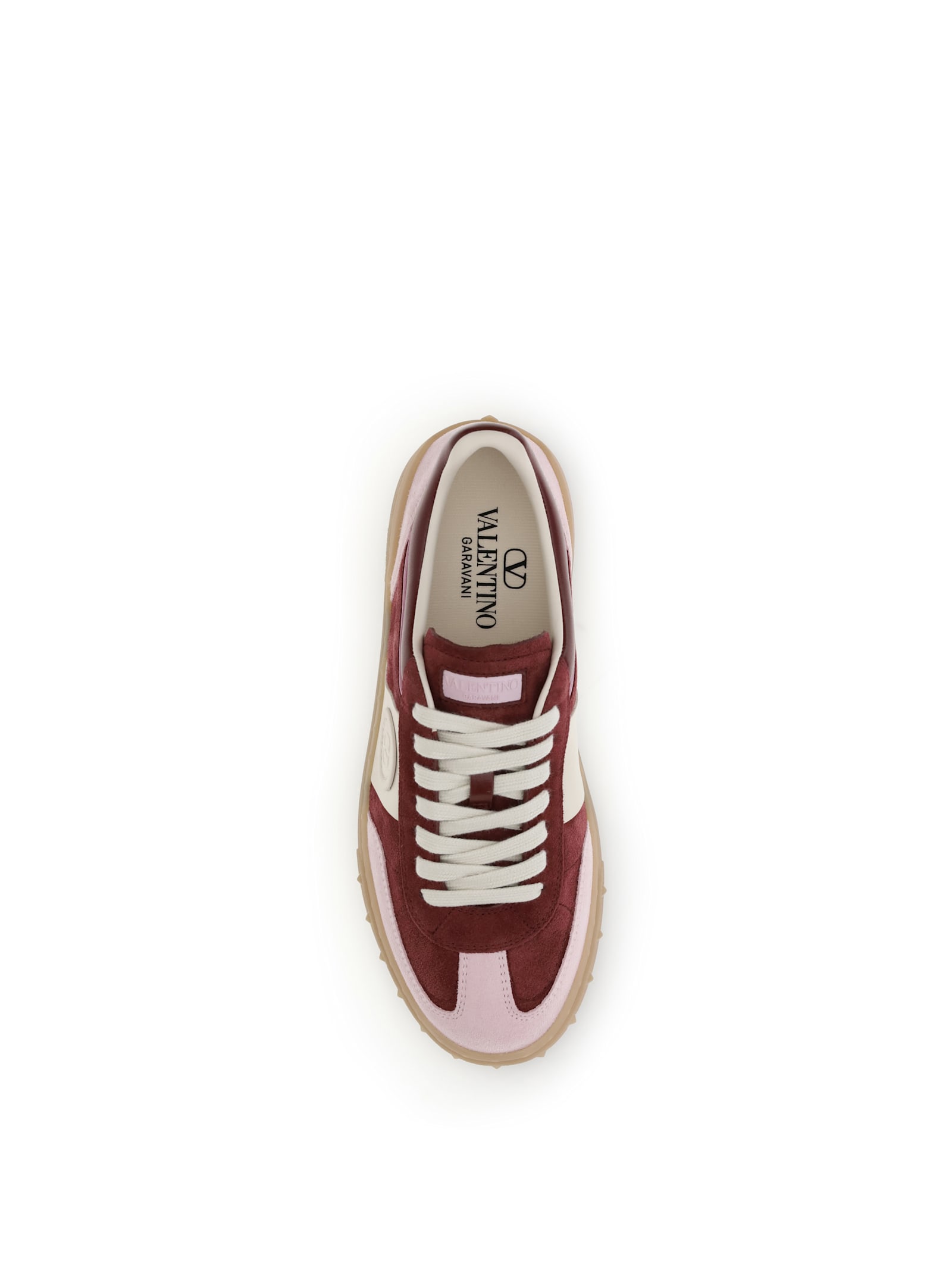 Valentino Lace-up Shoes With Round Toe And Flat Sole In Multi