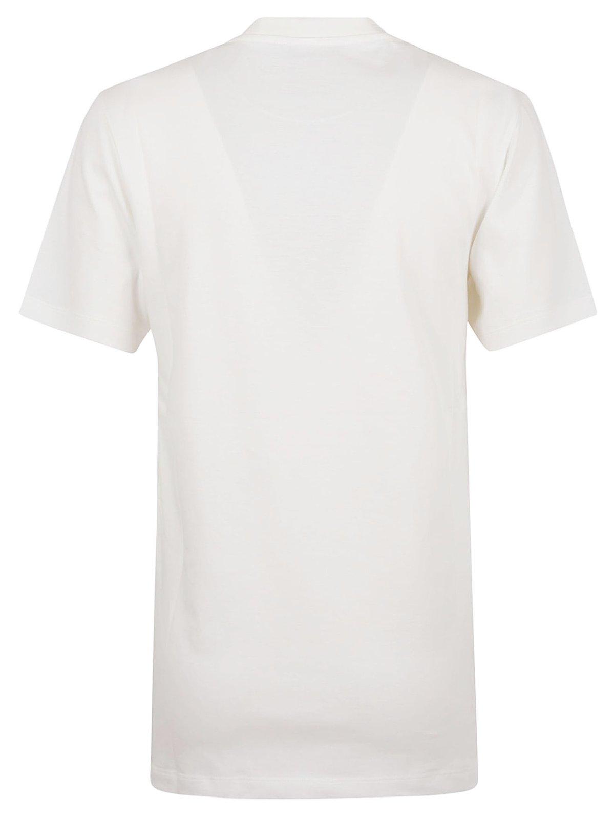 Shop Rabanne Visconti-inspired Crewneck T-shirt In White